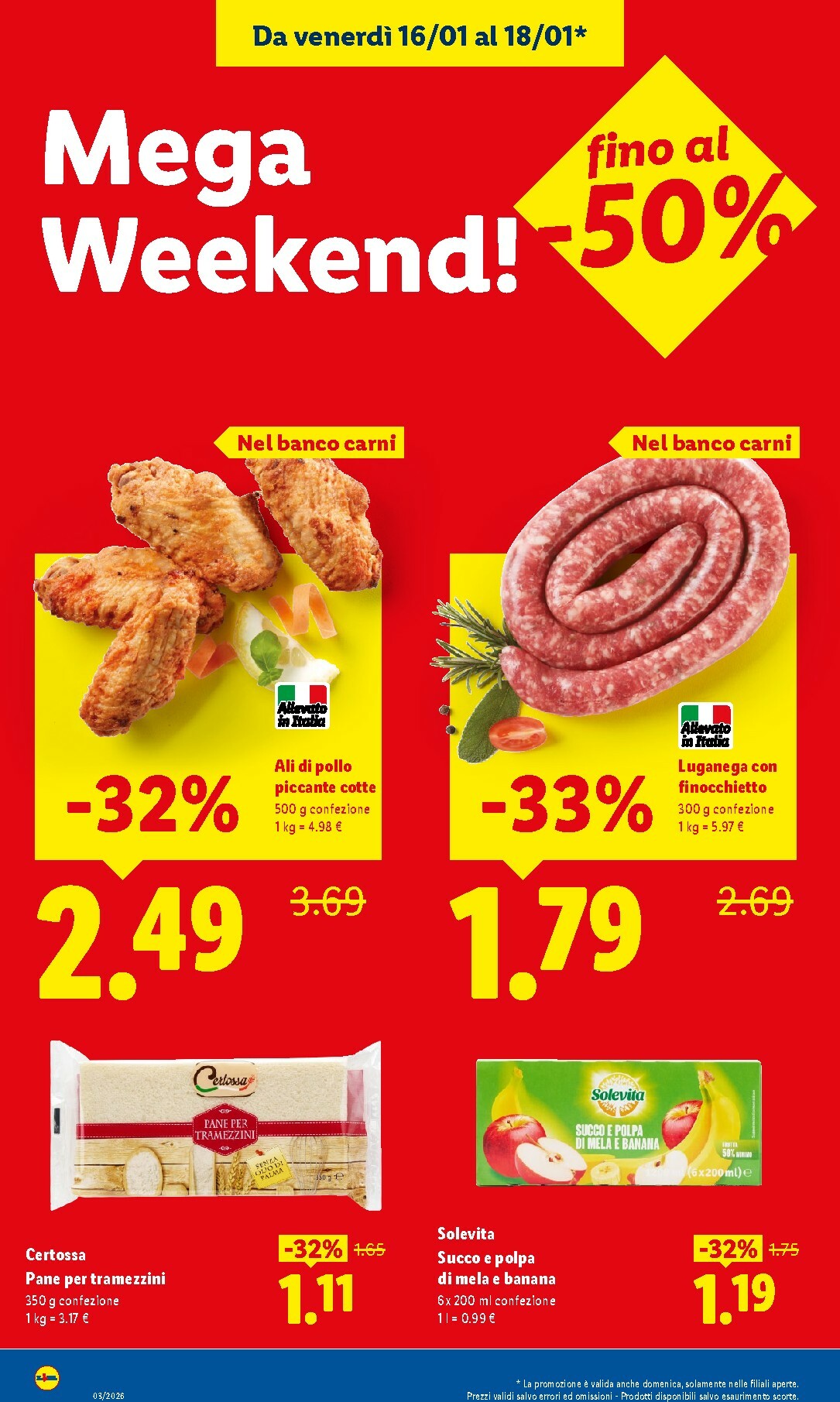 lidl - Volantino Lidl - Mega Weekend valido dal 16/01 al 18/01 - page: 2