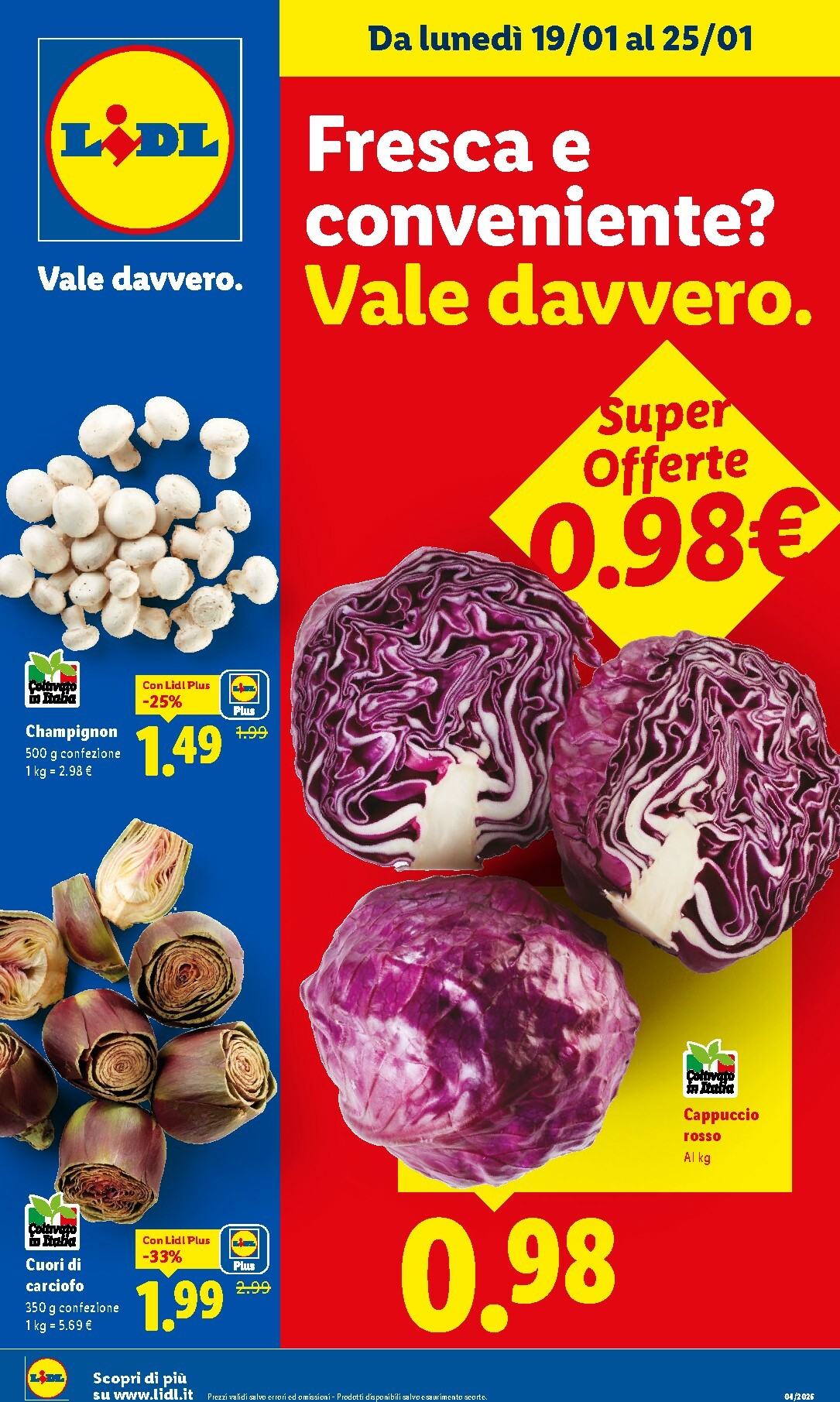 lidl - Volantino Lidl - Fresca e conveniente valido dal 19/01 al 25/01