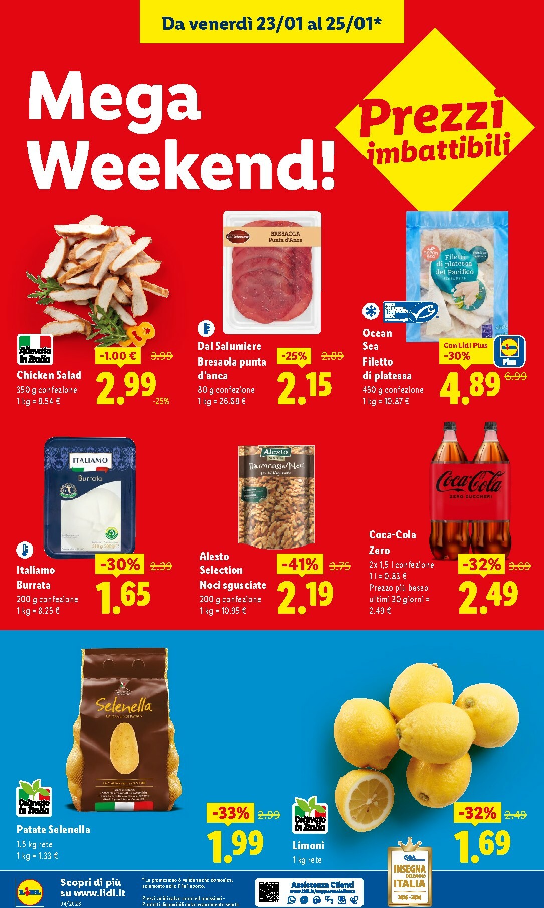 lidl - Volantino Lidl - Mega Weekend valido dal 23/01 al 25/01 - page: 4