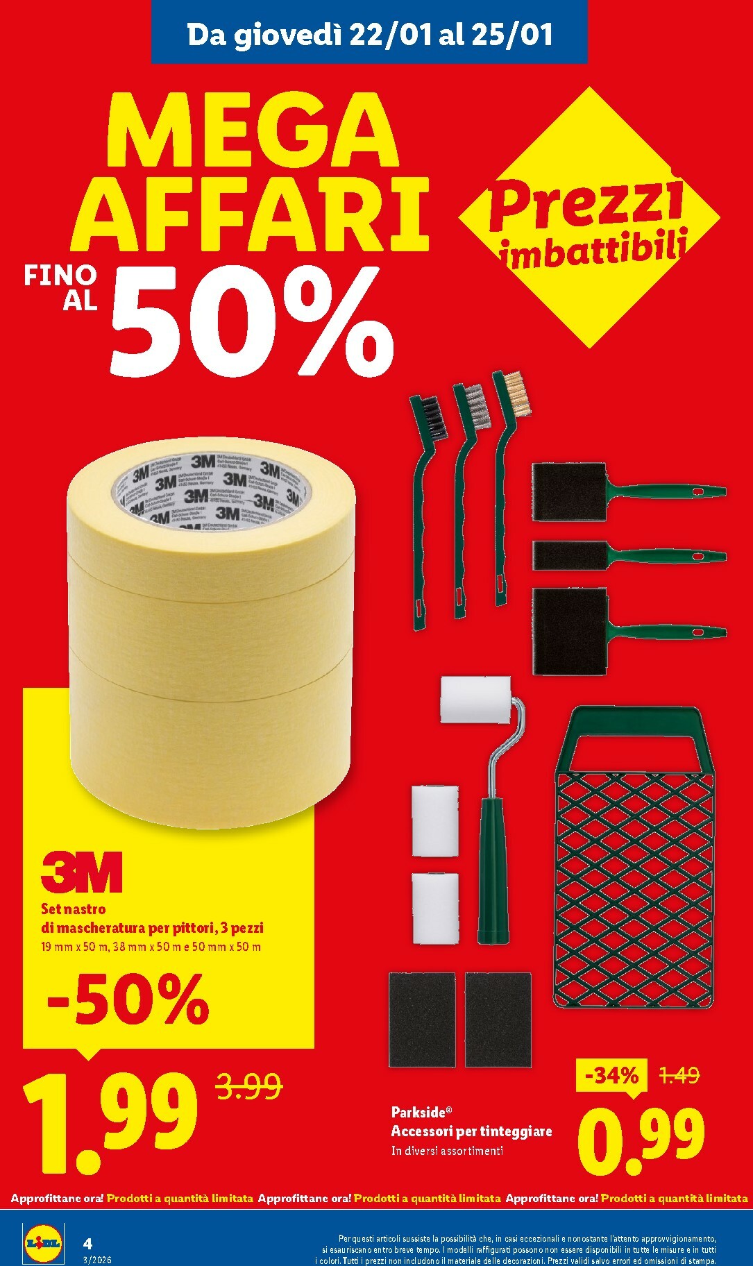 lidl - Volantino Lidl - Mega Affari valido dal 22/01 al 25/01 - page: 4