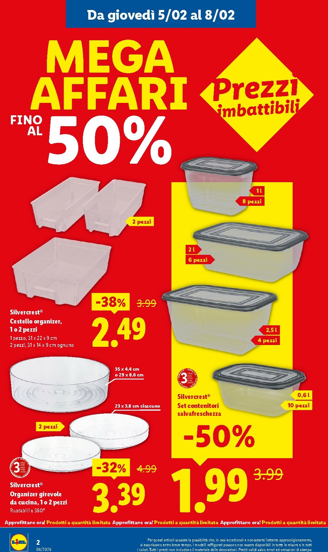 lidl - Volantino Lidl - Mega Affari valido dal 05/02/2026 al 08/02/2026 - page: 2