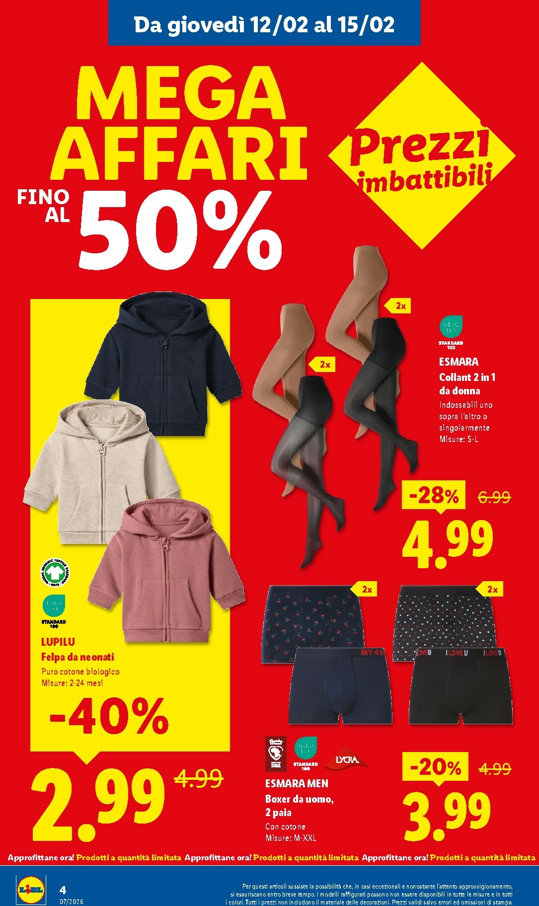 lidl - Volantino Lidl - Mega Affari valido dal 12/02/2026 al 15/02/2026 - page: 4