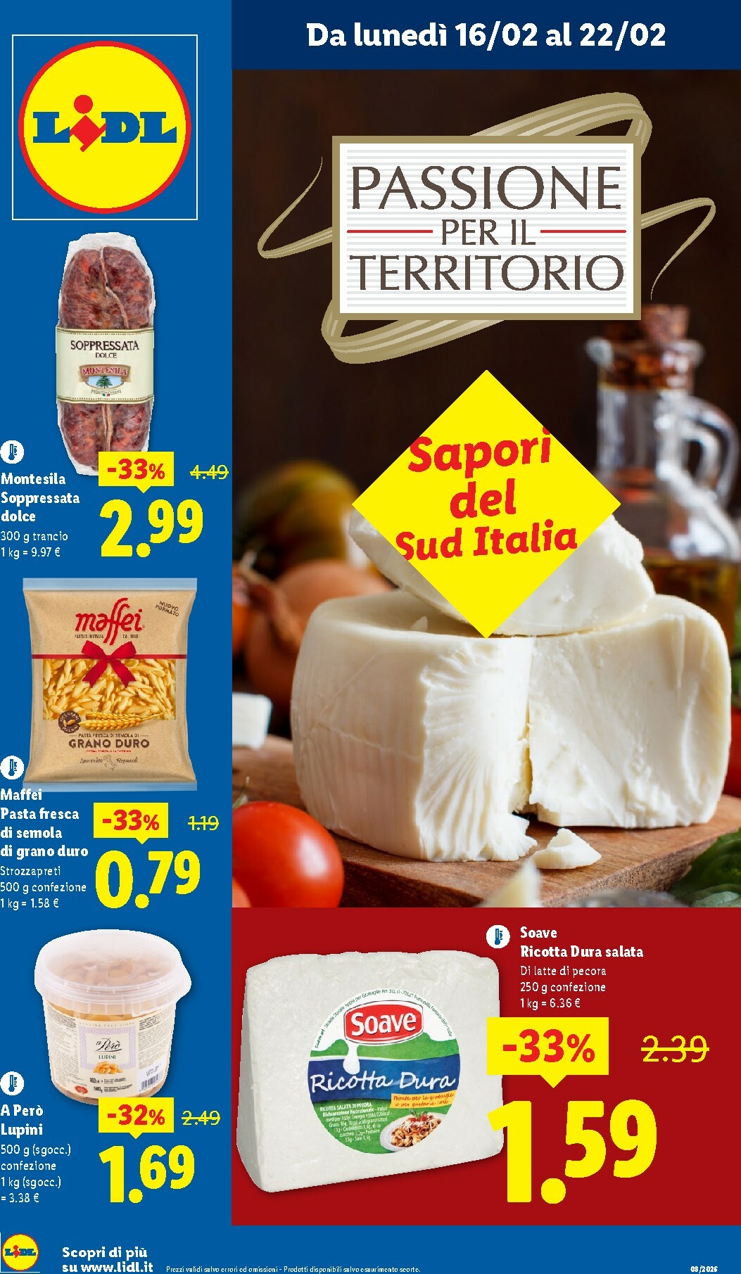 lidl - Volantino Lidl - Sapori del Sud Italia valido dal 16/02/2026 al 22/02/2026