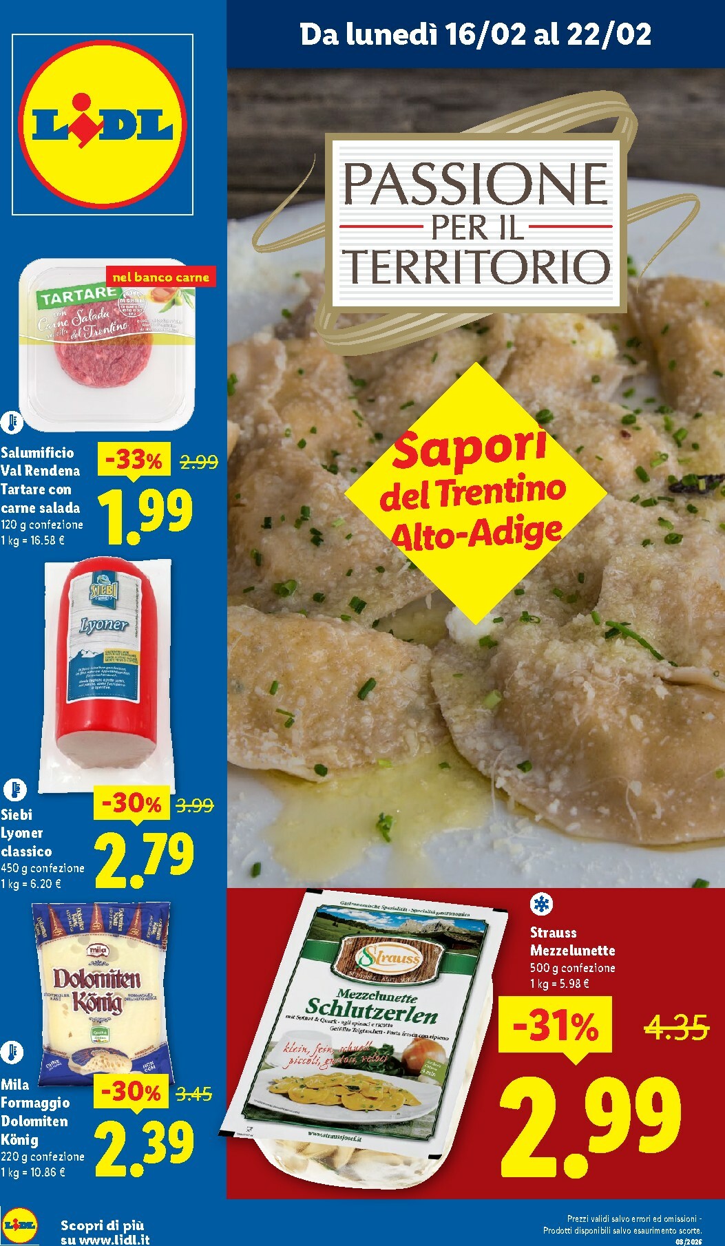 lidl - Volantino Lidl - Trentino Alto Adige valido dal 16/02/2026 al 22/02/2026