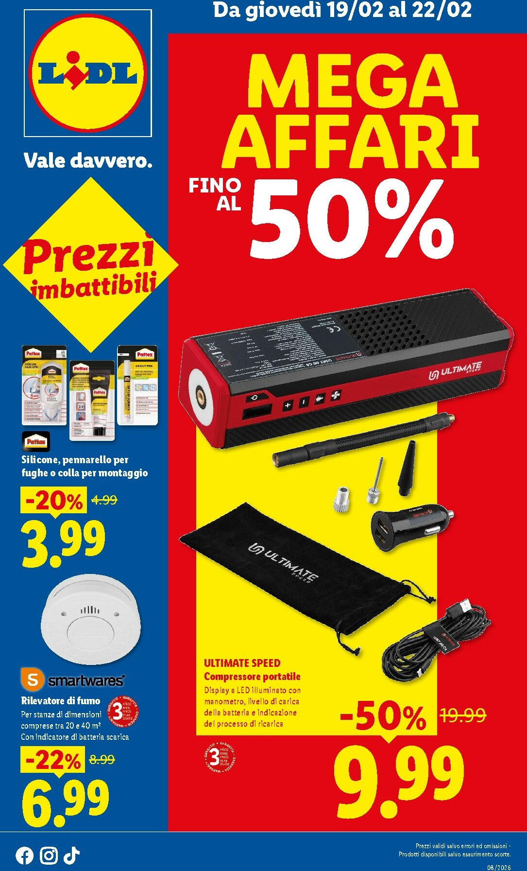 lidl - Volantino Lidl - Mega Affari valido dal 19/02/2026 al 22/02/2026 - page: 1
