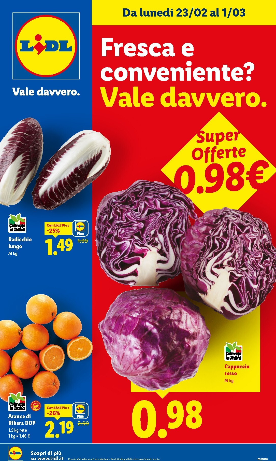 lidl - Volantino Lidl - Fresca e conveniente valido dal 23/02/2026 al 01/03/2026 - page: 1