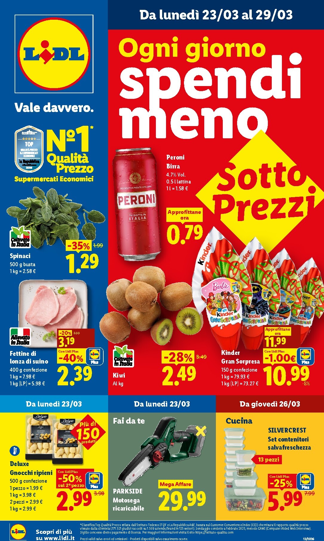 lidl - Volantino Lidl valido dal 23/03/2026 al 29/03/2026 - page: 1
