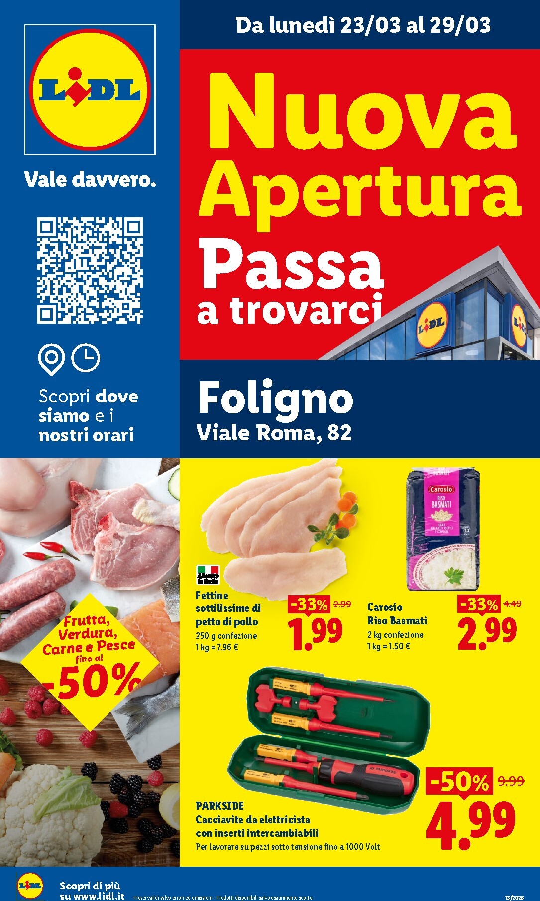 lidl - Volantino Lidl - Nuova apertura Foligno valido dal 23/03/2026 al 29/03/2026