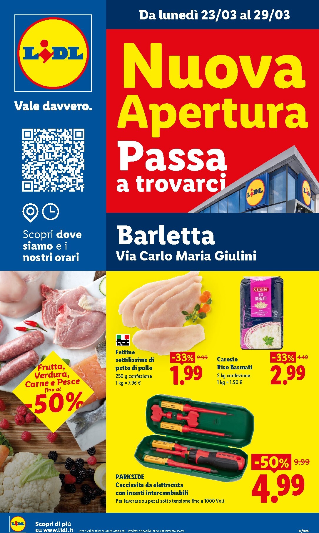 lidl - Volantino Lidl - Nuova apertura Barletta valido dal 23/03/2026 al 29/03/2026