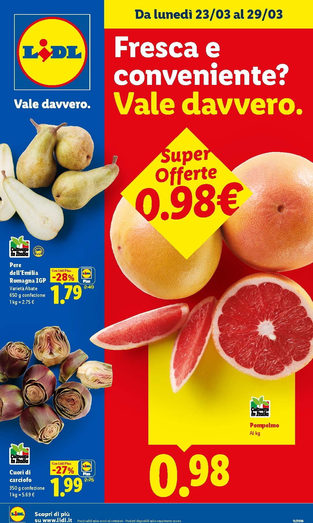 lidl - Volantino Lidl - Fresca e conveniente valido dal 23/03/2026 al 29/03/2026