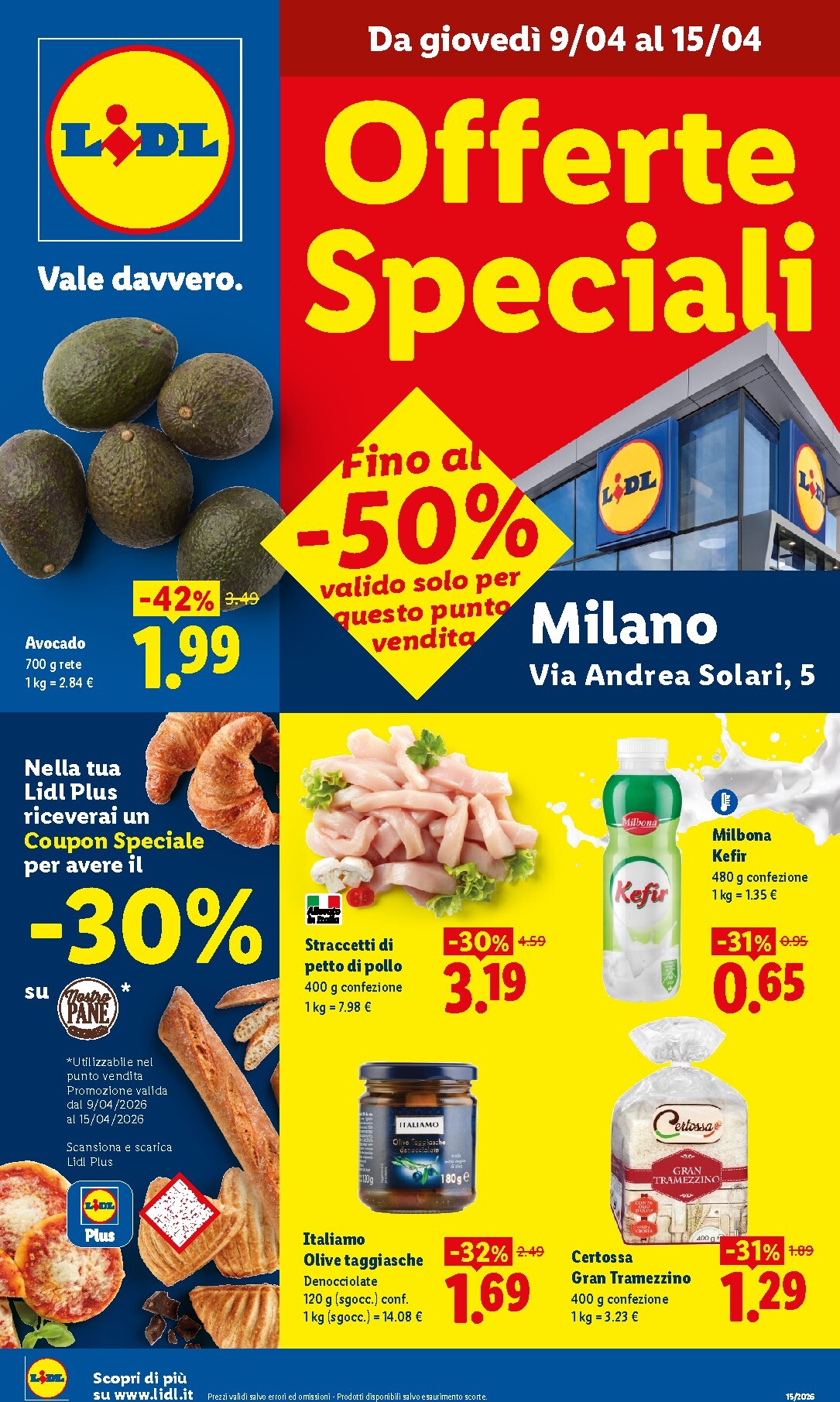 lidl - Volantino Lidl - Offerte Speciali Milano valido dal 09/04/2026 al 15/04/2026