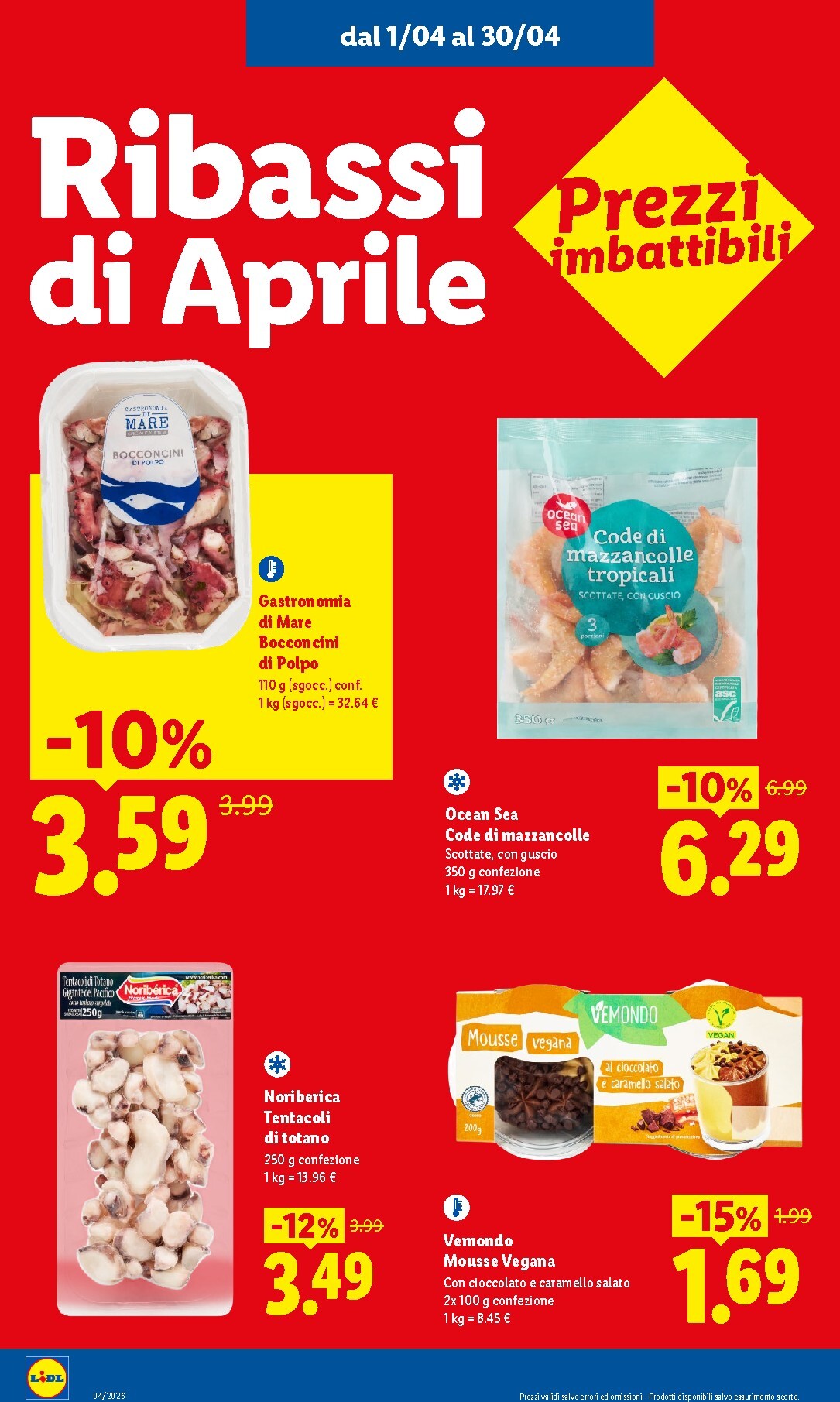 lidl - Volantino attuale di Lidl - Ribassati del mese valido dal mercoledì 01/04/2026 al giovedì 30/04/2026 - page: 4