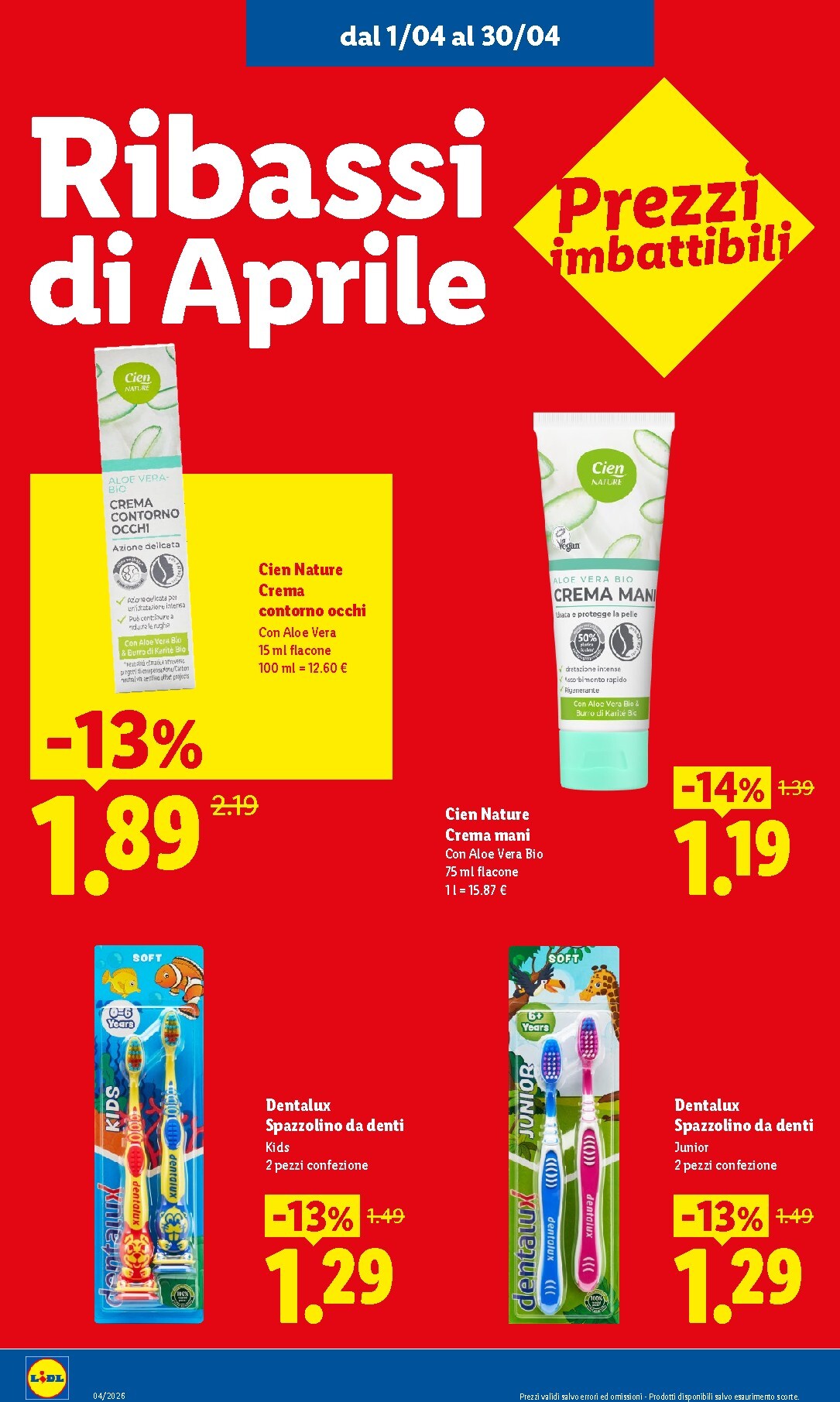 lidl - Volantino attuale di Lidl - Ribassati del mese valido dal mercoledì 01/04/2026 al giovedì 30/04/2026 - page: 12