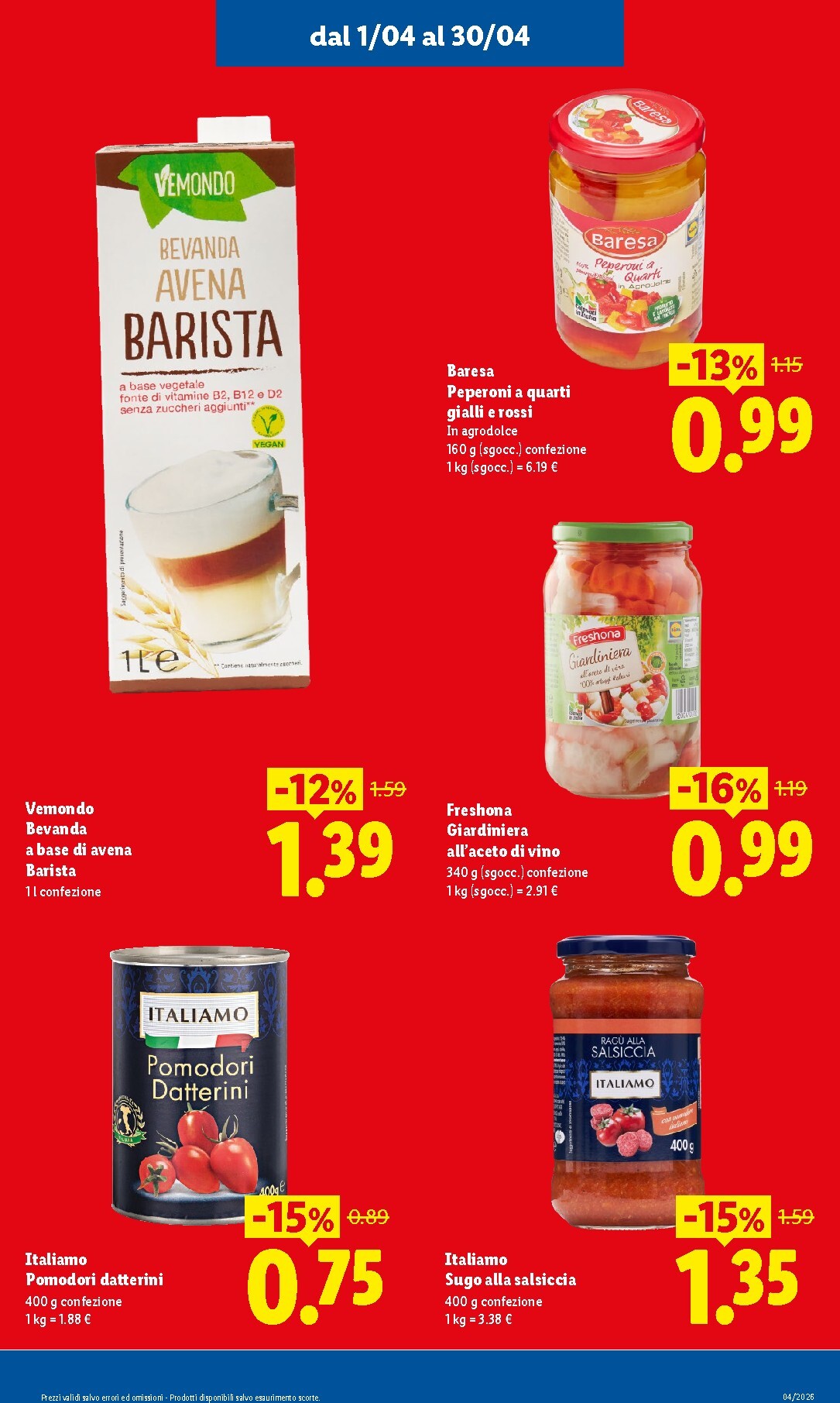 lidl - Volantino attuale di Lidl - Ribassati del mese valido dal mercoledì 01/04/2026 al giovedì 30/04/2026 - page: 5