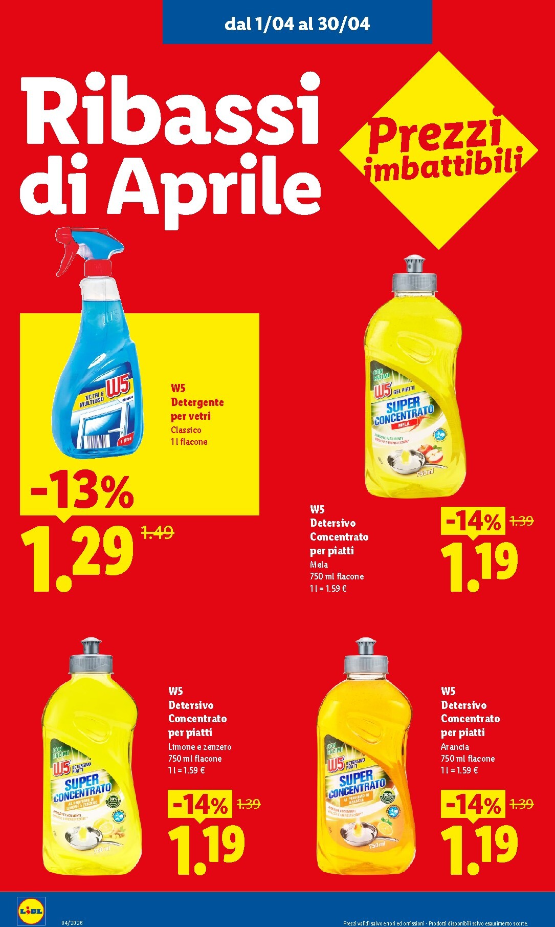lidl - Volantino attuale di Lidl - Ribassati del mese valido dal mercoledì 01/04/2026 al giovedì 30/04/2026 - page: 14