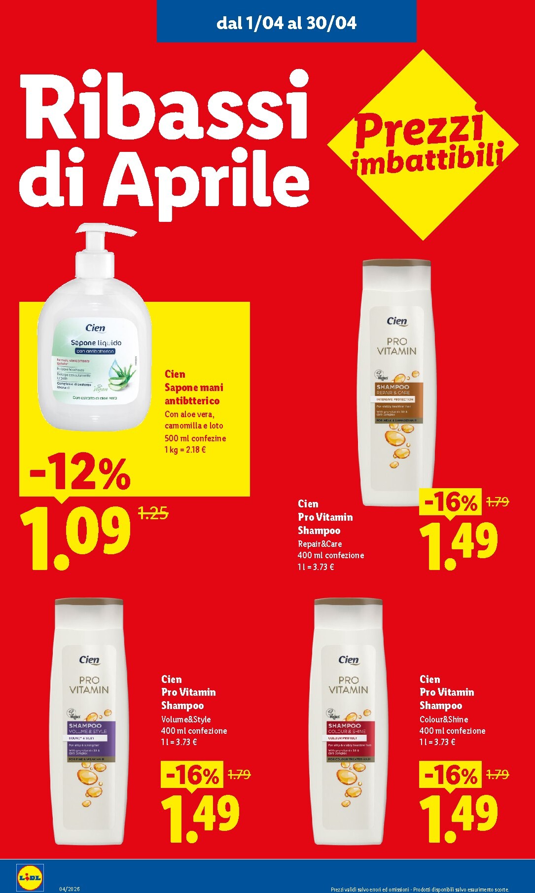 lidl - Volantino attuale di Lidl - Ribassati del mese valido dal mercoledì 01/04/2026 al giovedì 30/04/2026 - page: 10