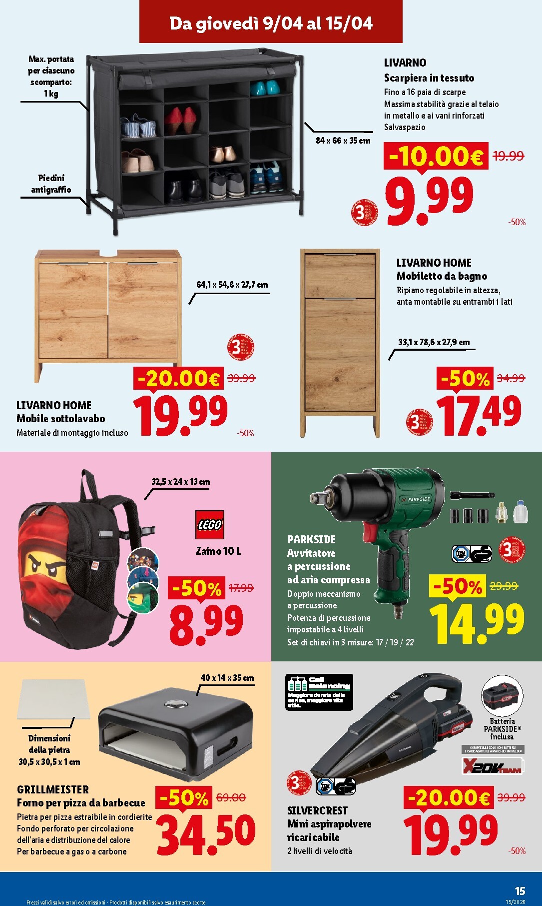 lidl - Volantino attuale di Lidl - Fermo valido dal giovedì 09/04/2026 al mercoledì 15/04/2026 - page: 15