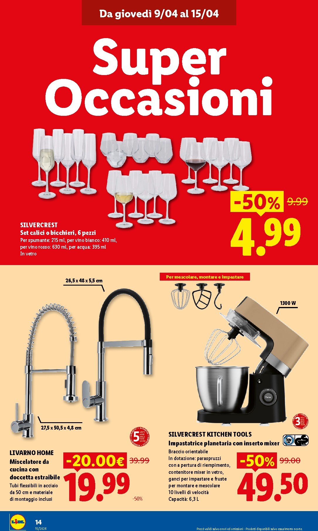 lidl - Volantino attuale di Lidl - Fermo valido dal giovedì 09/04/2026 al mercoledì 15/04/2026 - page: 14