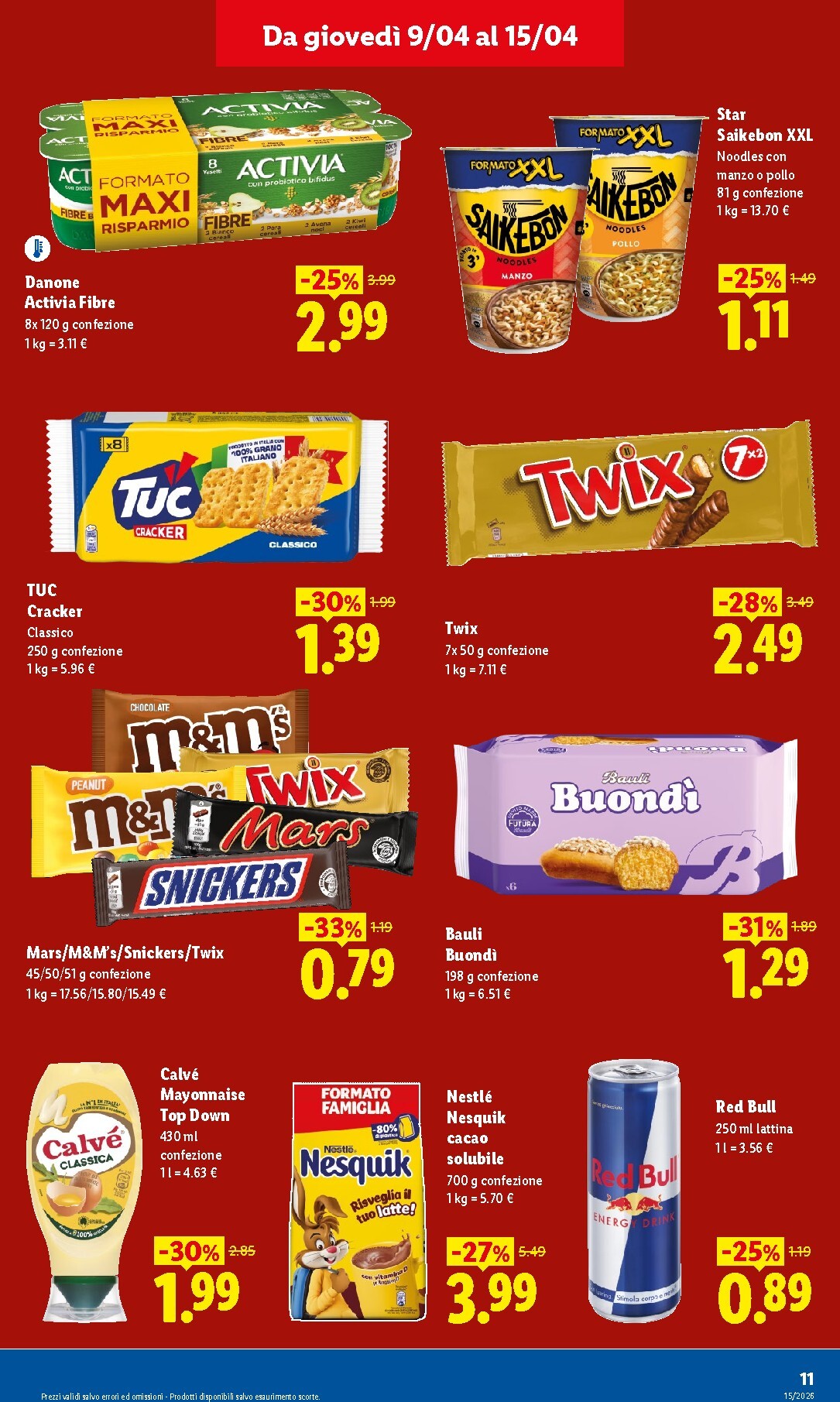 lidl - Volantino attuale di Lidl - Fermo valido dal giovedì 09/04/2026 al mercoledì 15/04/2026 - page: 11