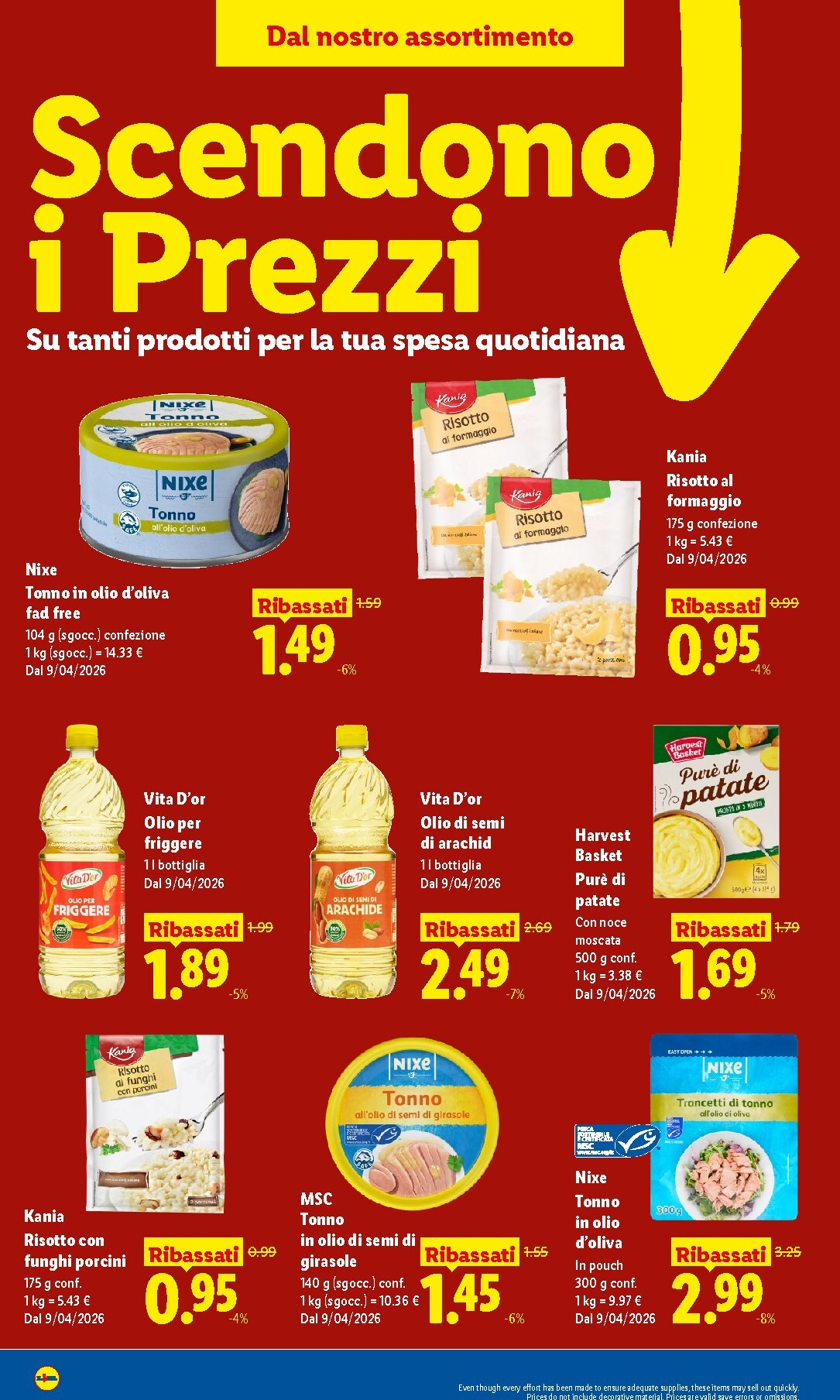 lidl - Volantino attuale di Lidl - Scendono i Prezzi valido dal giovedì 09/04/2026 al mercoledì 27/05/2026 - page: 4