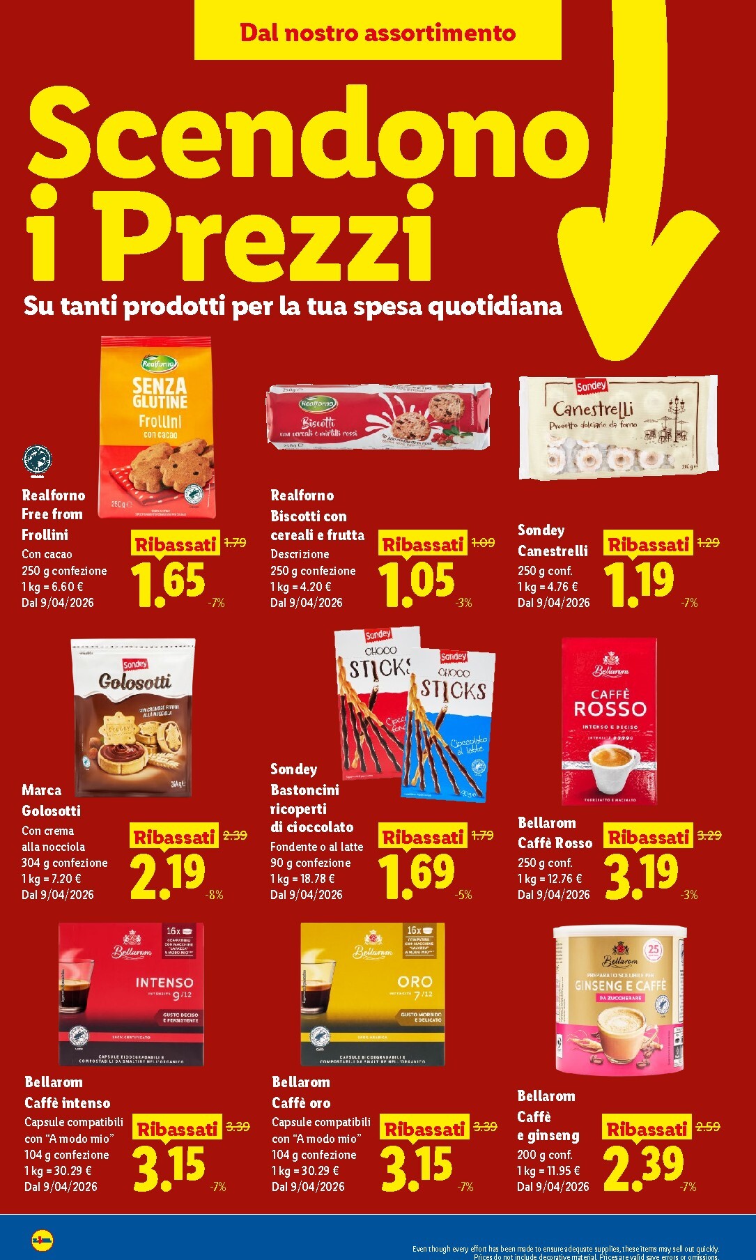 lidl - Volantino attuale di Lidl - Scendono i Prezzi valido dal giovedì 09/04/2026 al mercoledì 27/05/2026 - page: 8