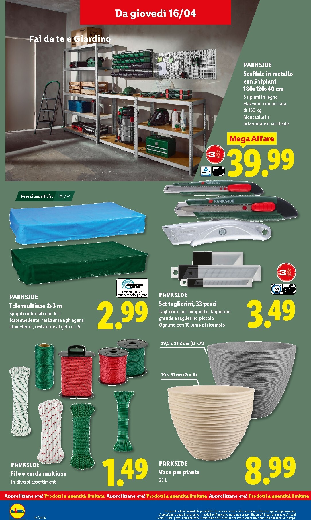 lidl - Volantino Lidl per la prossima settimana dal giovedì 16/04/2026 al mercoledì 22/04/2026 - page: 22