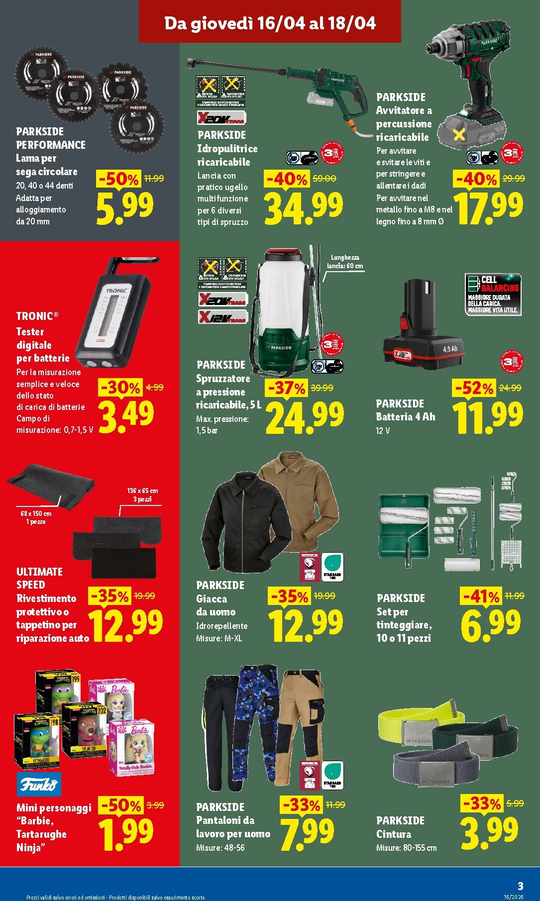 lidl - Volantino Lidl - Outlet Store Alessandria per la prossima settimana dal giovedì 16/04/2026 al sabato 18/04/2026 - page: 3