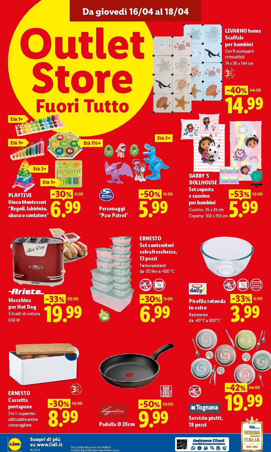 lidl - Volantino futuro Lidl - Outlet Store Alessandria valido dal giovedì 16/04/2026 al sabato 18/04/2026 - page: 4