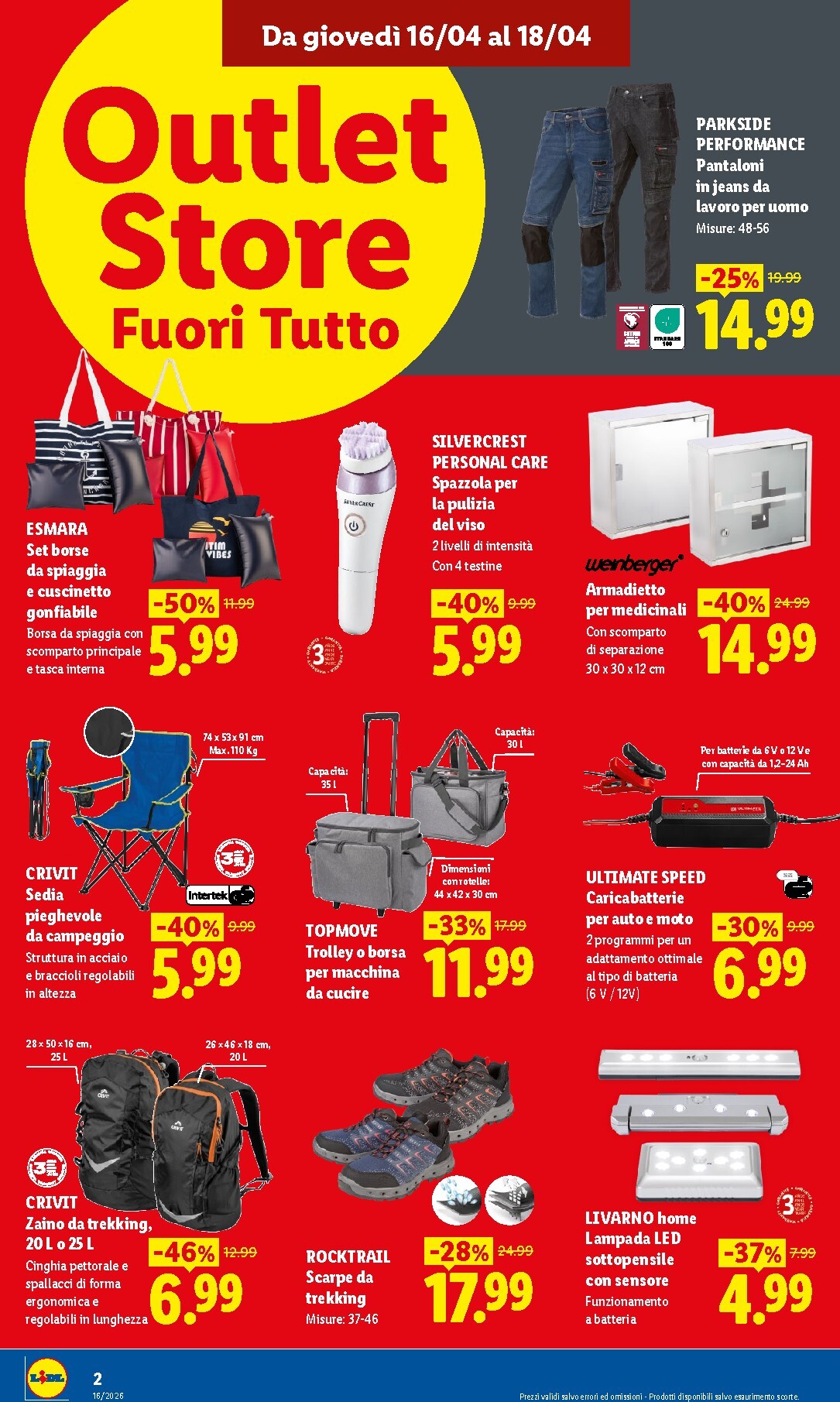 lidl - Volantino futuro Lidl - Outlet Store Alessandria valido dal giovedì 16/04/2026 al sabato 18/04/2026 - page: 2
