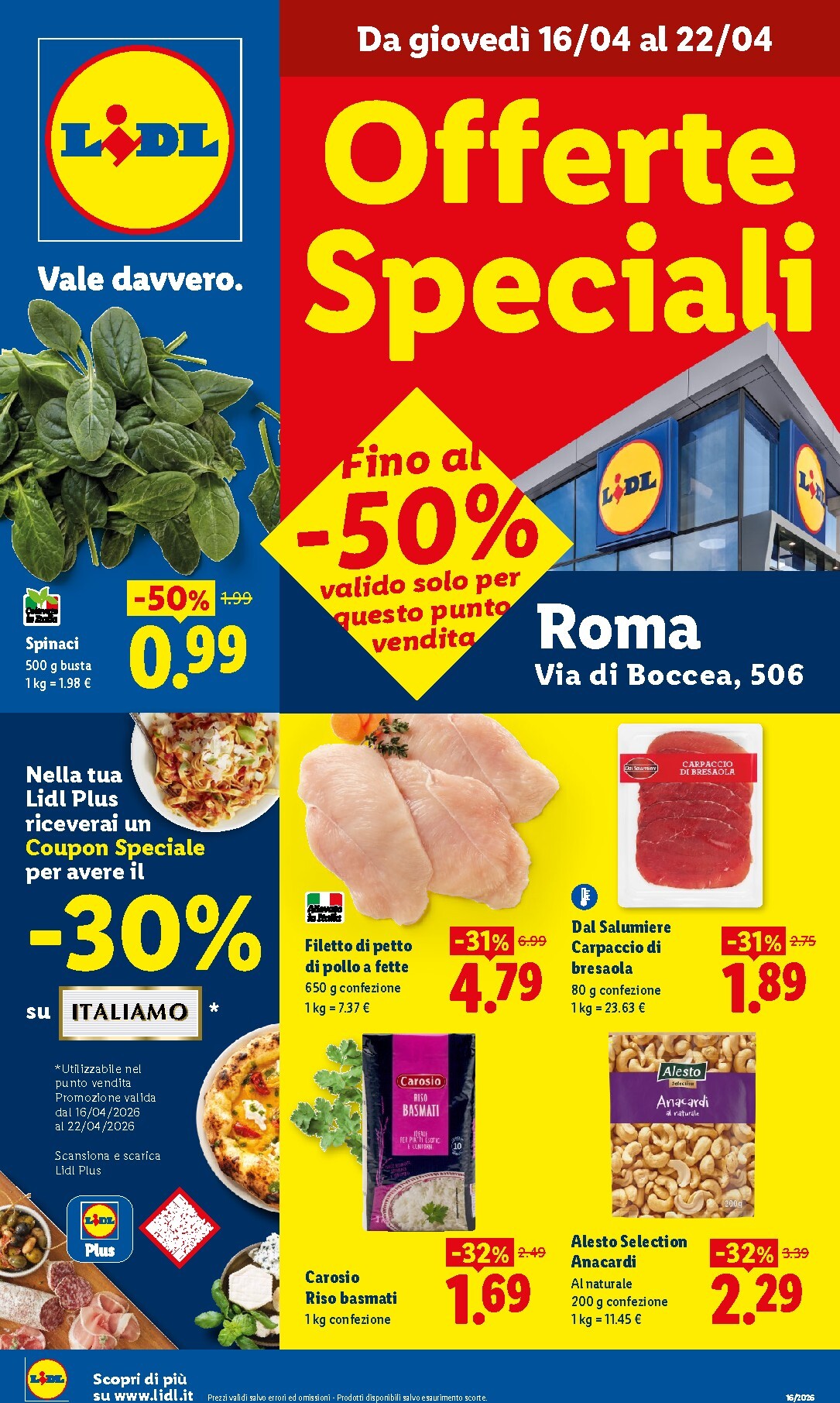 lidl - Volantino attuale di Lidl - Roma valido dal giovedì 16/04/2026 al mercoledì 22/04/2026
