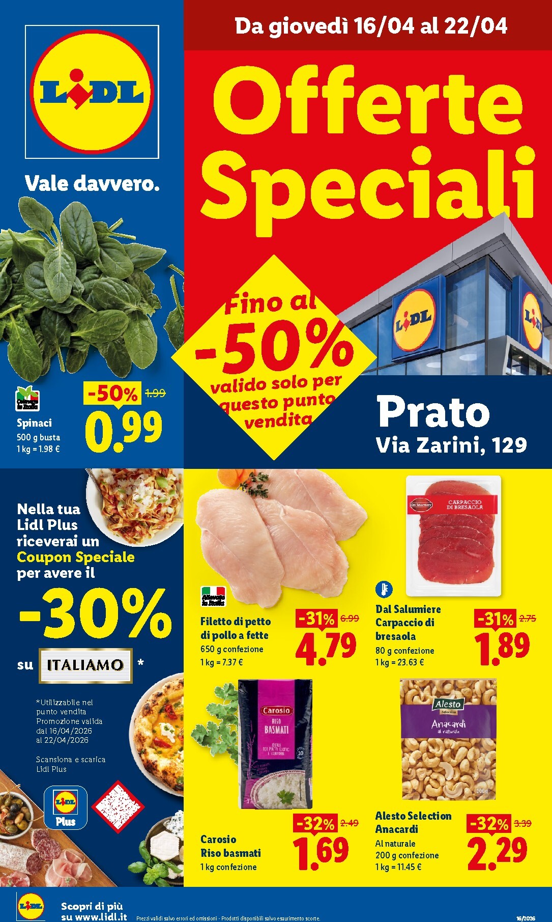 lidl - Volantino attuale di Lidl - Prato valido dal giovedì 16/04/2026 al mercoledì 22/04/2026