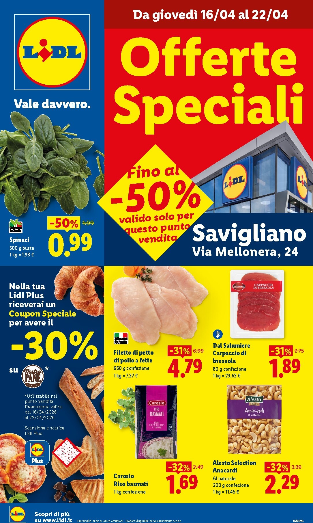 lidl - Volantino attuale di Lidl - Savigliano valido dal giovedì 16/04/2026 al mercoledì 22/04/2026