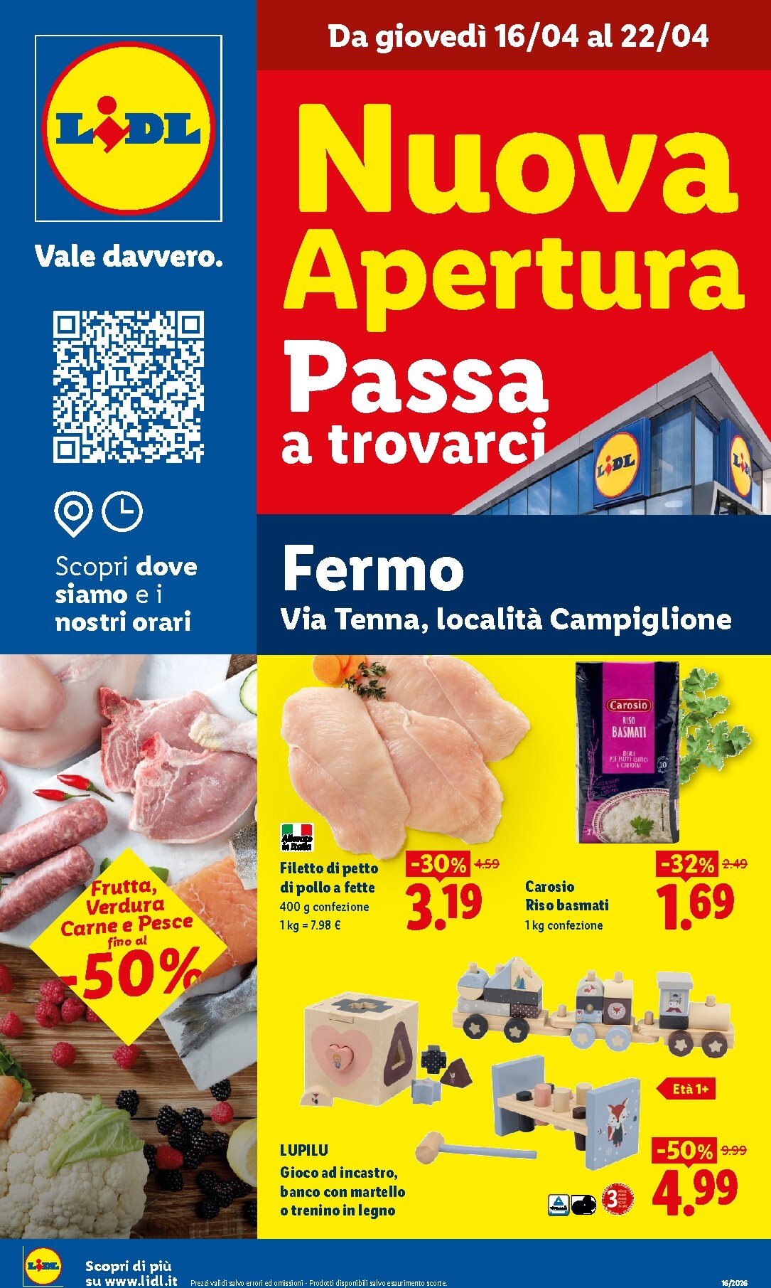 lidl - Volantino attuale di Lidl - Fermo valido dal giovedì 16/04/2026 al mercoledì 22/04/2026 - page: 1