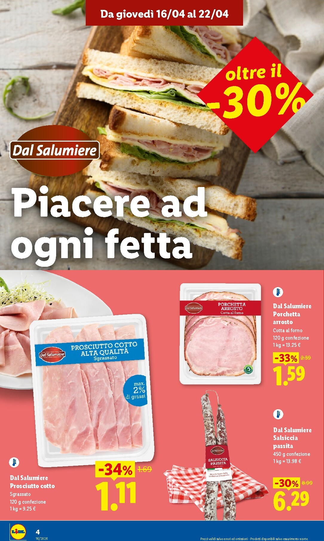 lidl - Volantino attuale di Lidl - Fermo valido dal giovedì 16/04/2026 al mercoledì 22/04/2026 - page: 4