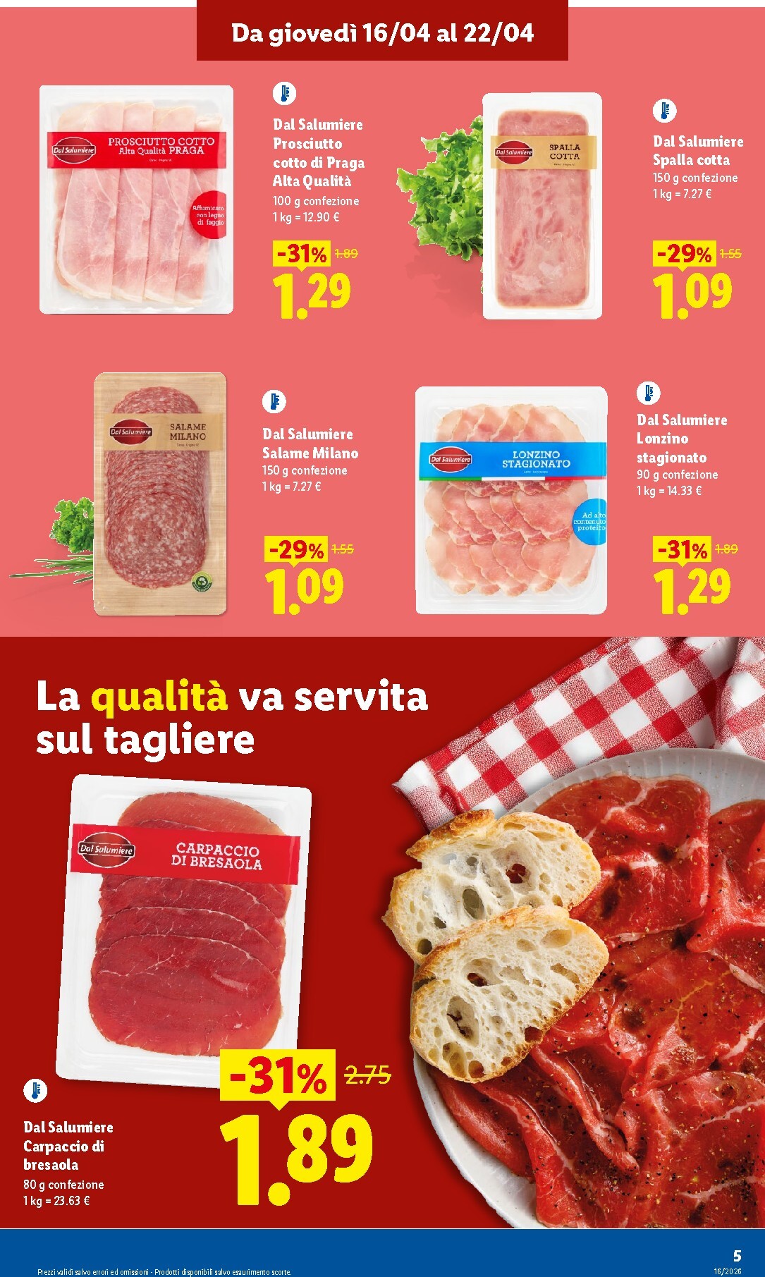 lidl - Volantino attuale di Lidl - Fermo valido dal giovedì 16/04/2026 al mercoledì 22/04/2026 - page: 5