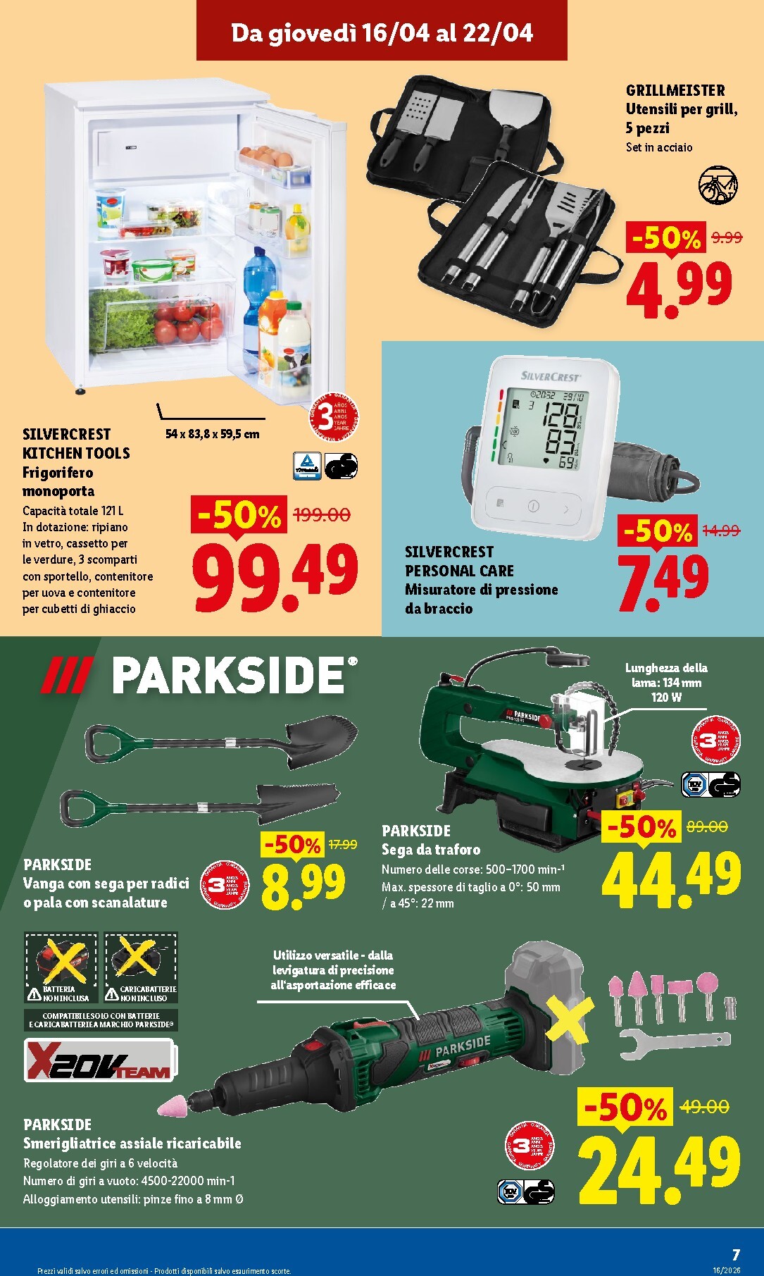 lidl - Volantino attuale di Lidl - Fermo valido dal giovedì 16/04/2026 al mercoledì 22/04/2026 - page: 7