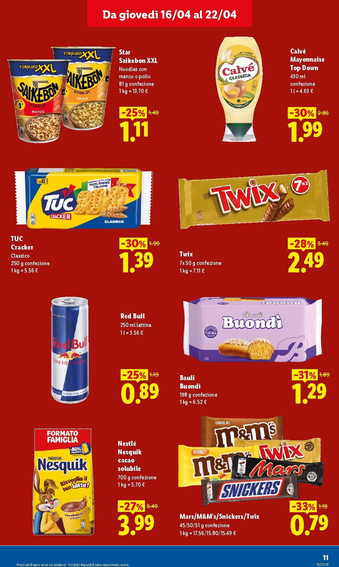 lidl - Volantino attuale di Lidl - Bologna valido dal giovedì 16/04/2026 al mercoledì 22/04/2026 - page: 11