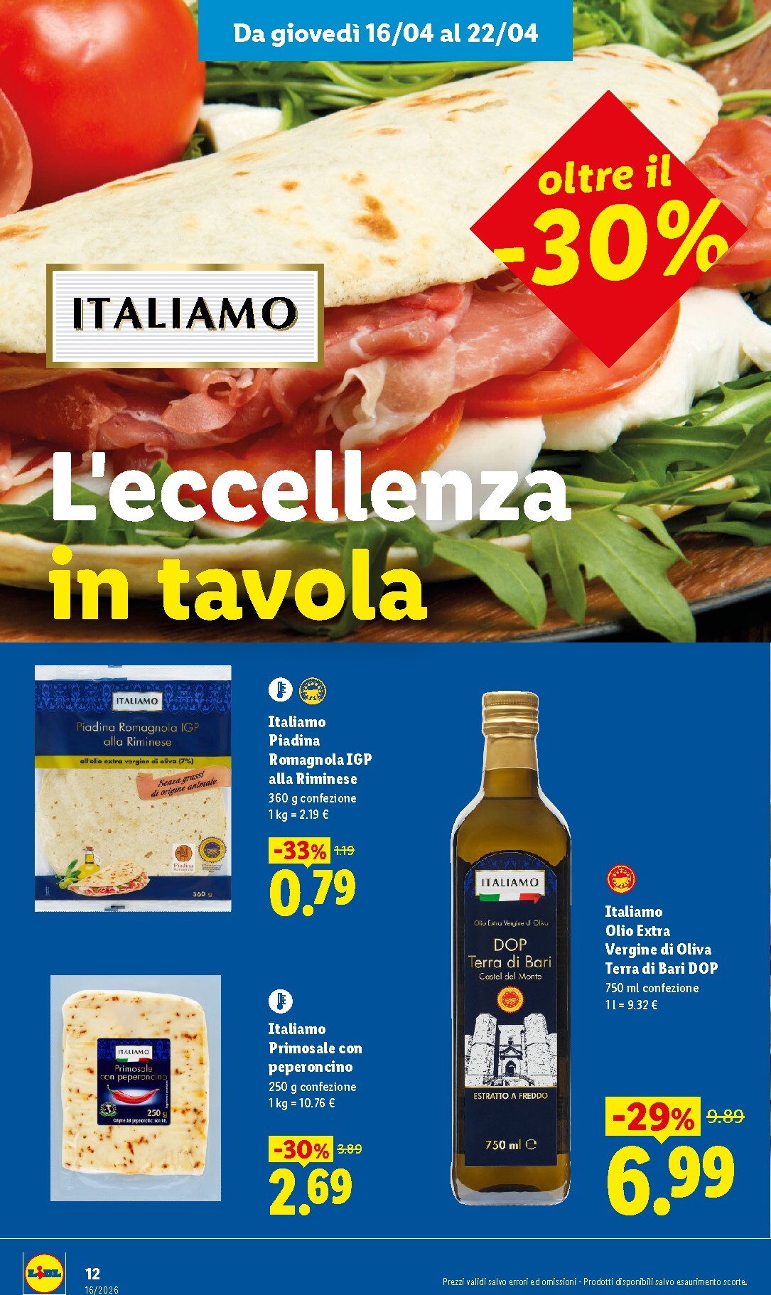 lidl - Volantino attuale di Lidl - Bologna valido dal giovedì 16/04/2026 al mercoledì 22/04/2026 - page: 12