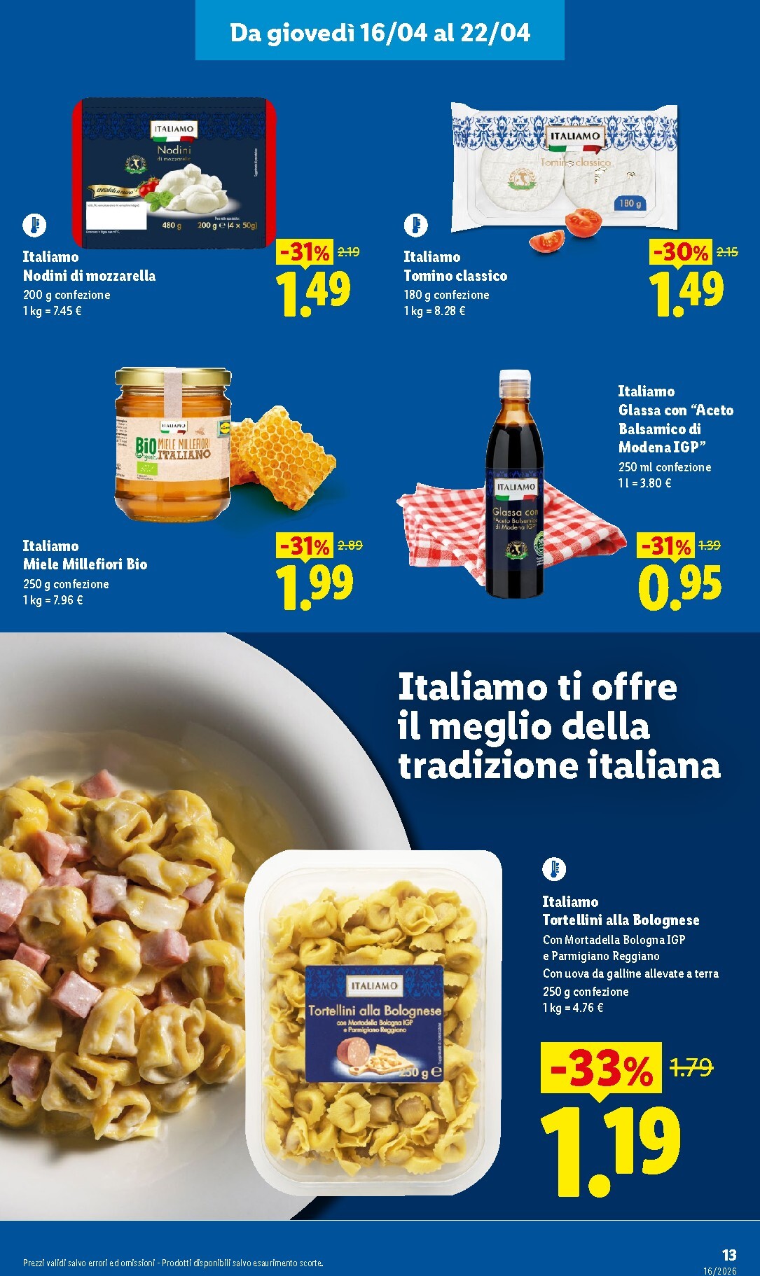lidl - Volantino attuale di Lidl - Bologna valido dal giovedì 16/04/2026 al mercoledì 22/04/2026 - page: 13