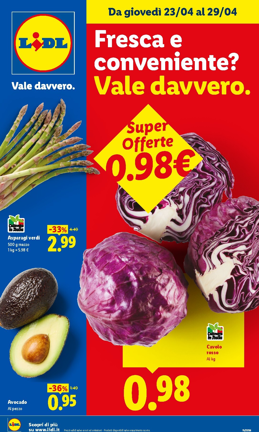 lidl - Volantino futuro Lidl - Fresca e conveniente valido dal giovedì 23/04/2026 al mercoledì 29/04/2026