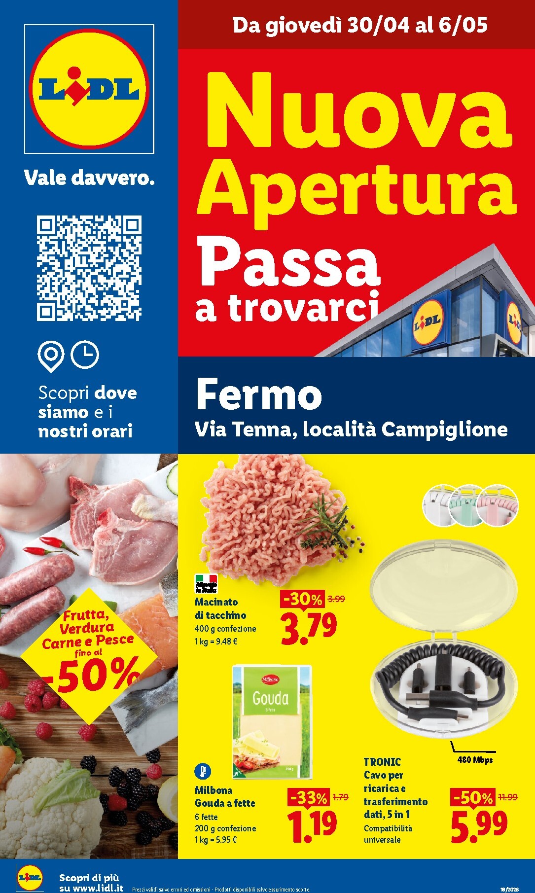 lidl - Volantino Lidl - Fermo per la prossima settimana dal giovedì 30/04/2026 al mercoledì 06/05/2026