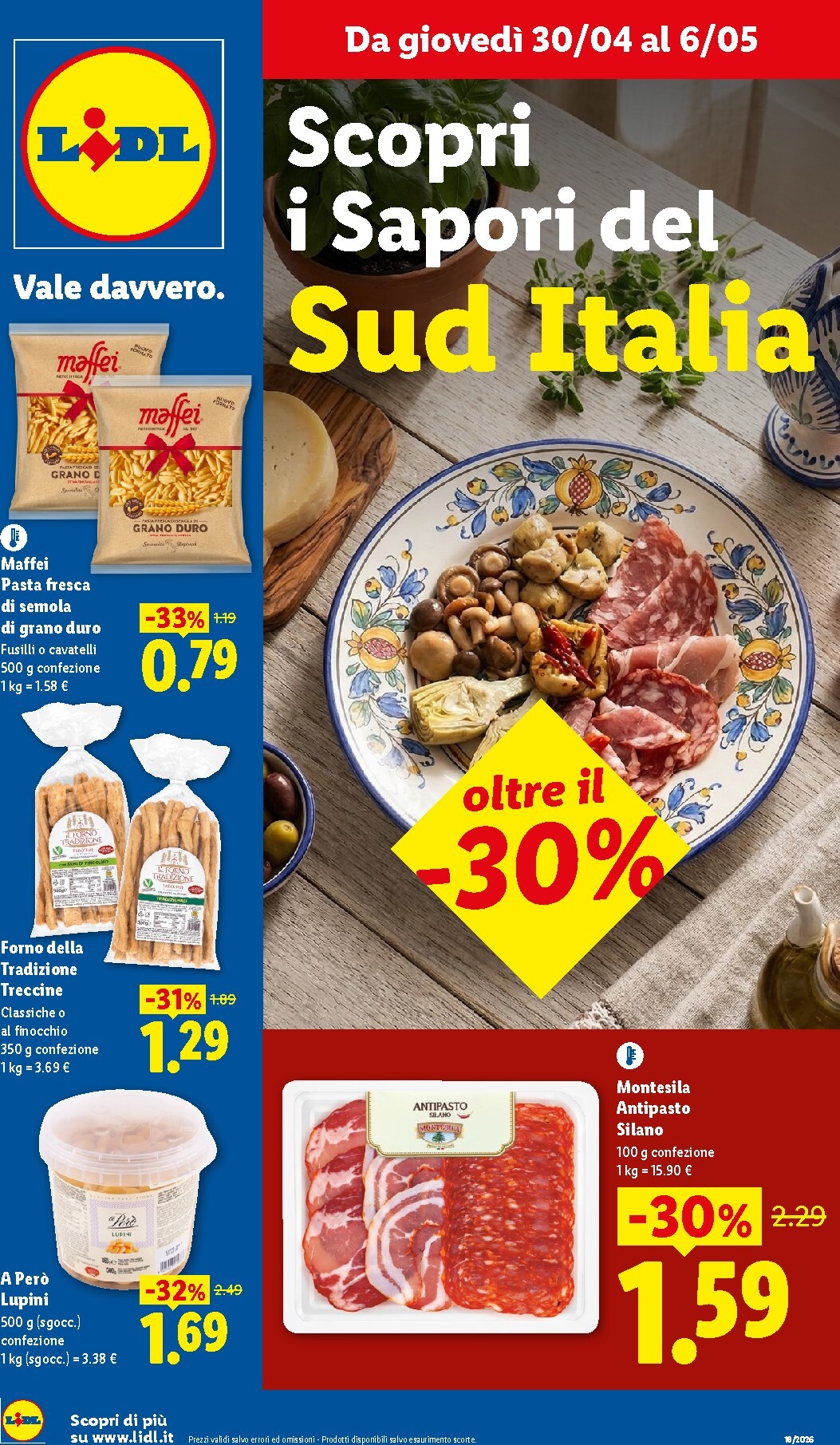 lidl - Volantino Lidl - Sud Italia per la prossima settimana dal giovedì 30/04/2026 al mercoledì 06/05/2026