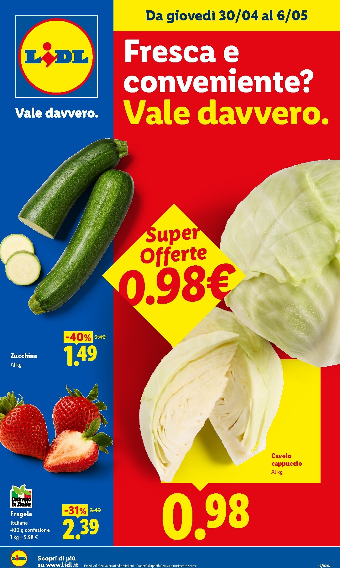 lidl - Volantino futuro Lidl - Fresca e conveniente valido dal giovedì 30/04/2026 al mercoledì 06/05/2026