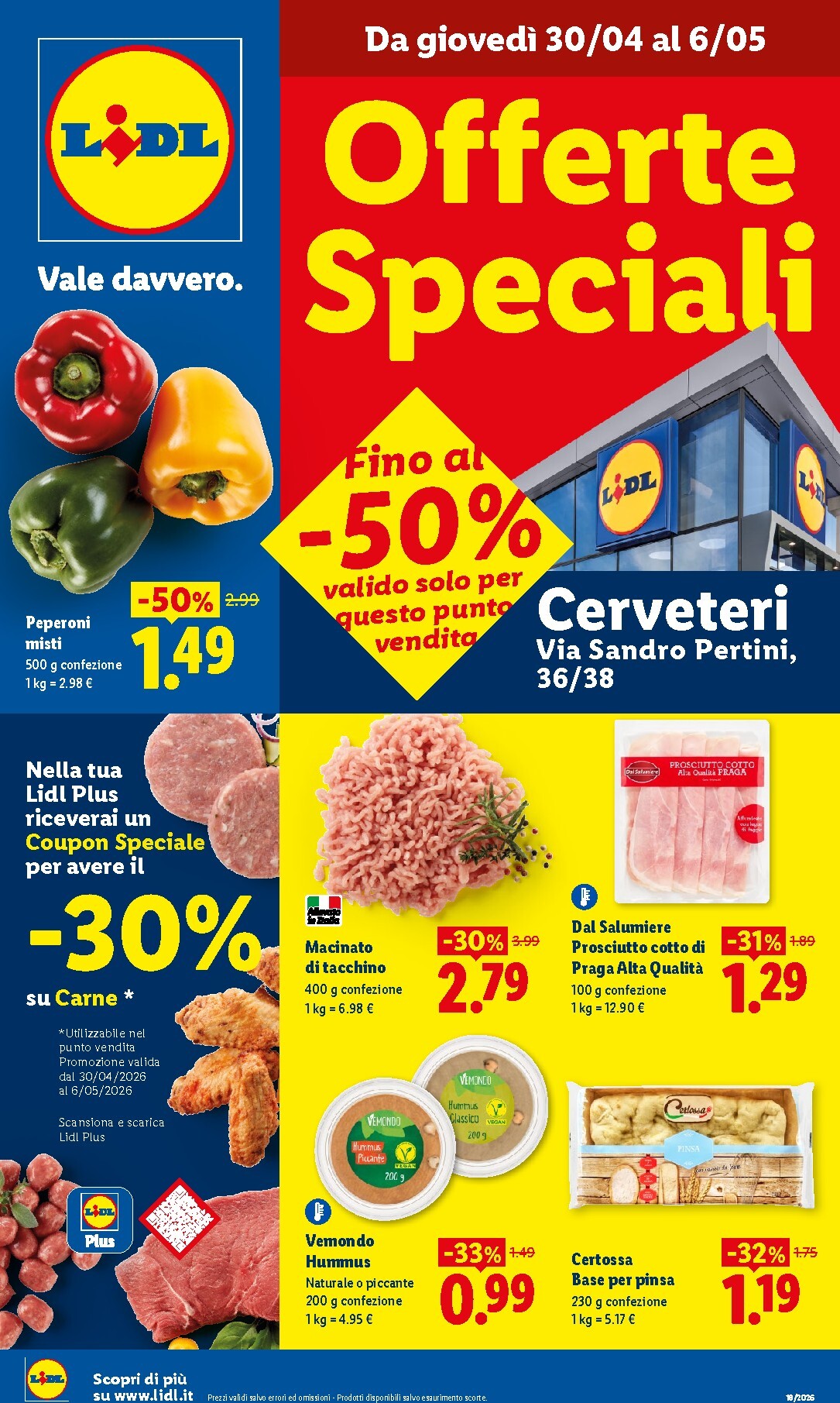 lidl - Volantino attuale di Lidl - Cerveteri valido dal giovedì 30/04/2026 al mercoledì 06/05/2026