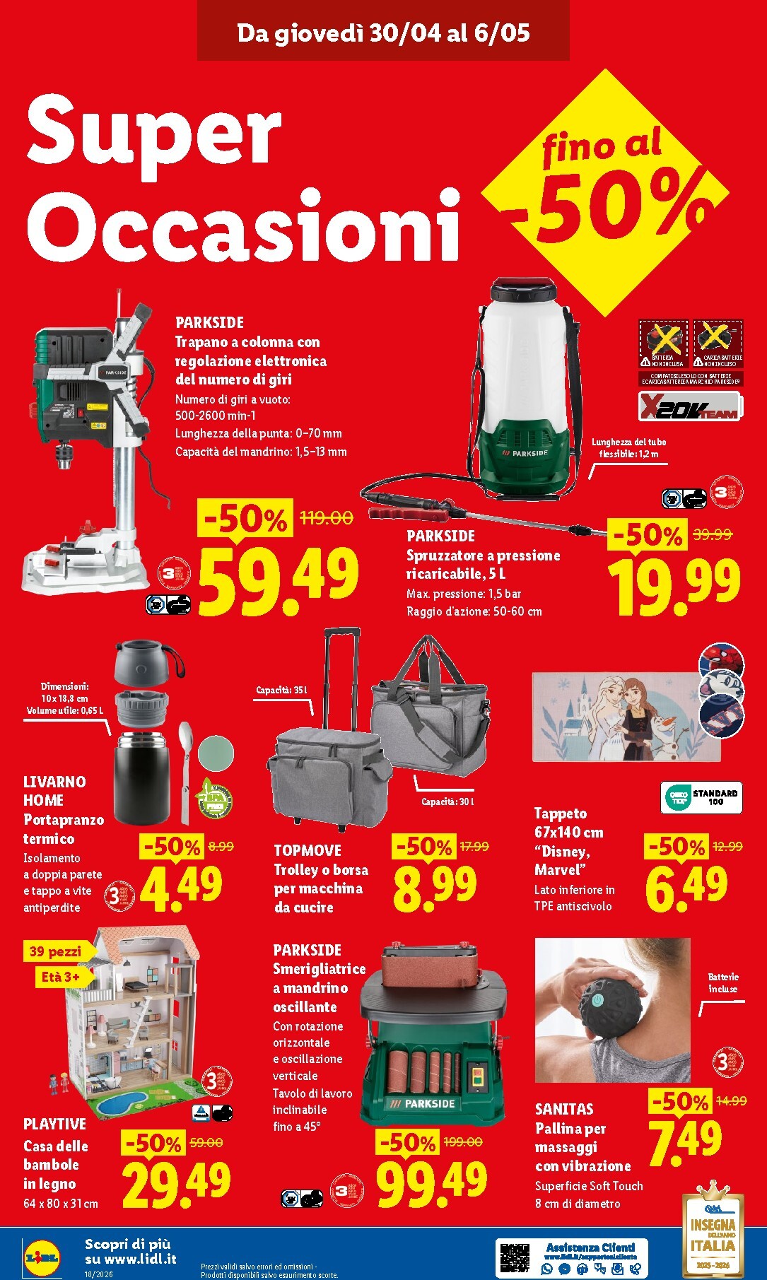 lidl - Volantino attuale di Lidl - Cerveteri valido dal giovedì 30/04/2026 al mercoledì 06/05/2026 - page: 4