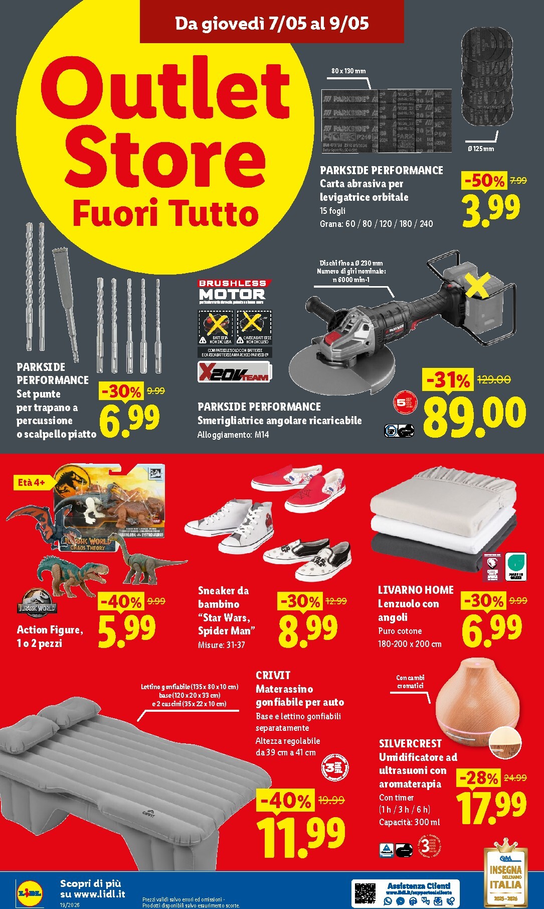 lidl - Volantino Lidl - Outlet Store Alessandria per la prossima settimana dal giovedì 07/05/2026 al sabato 09/05/2026 - page: 4