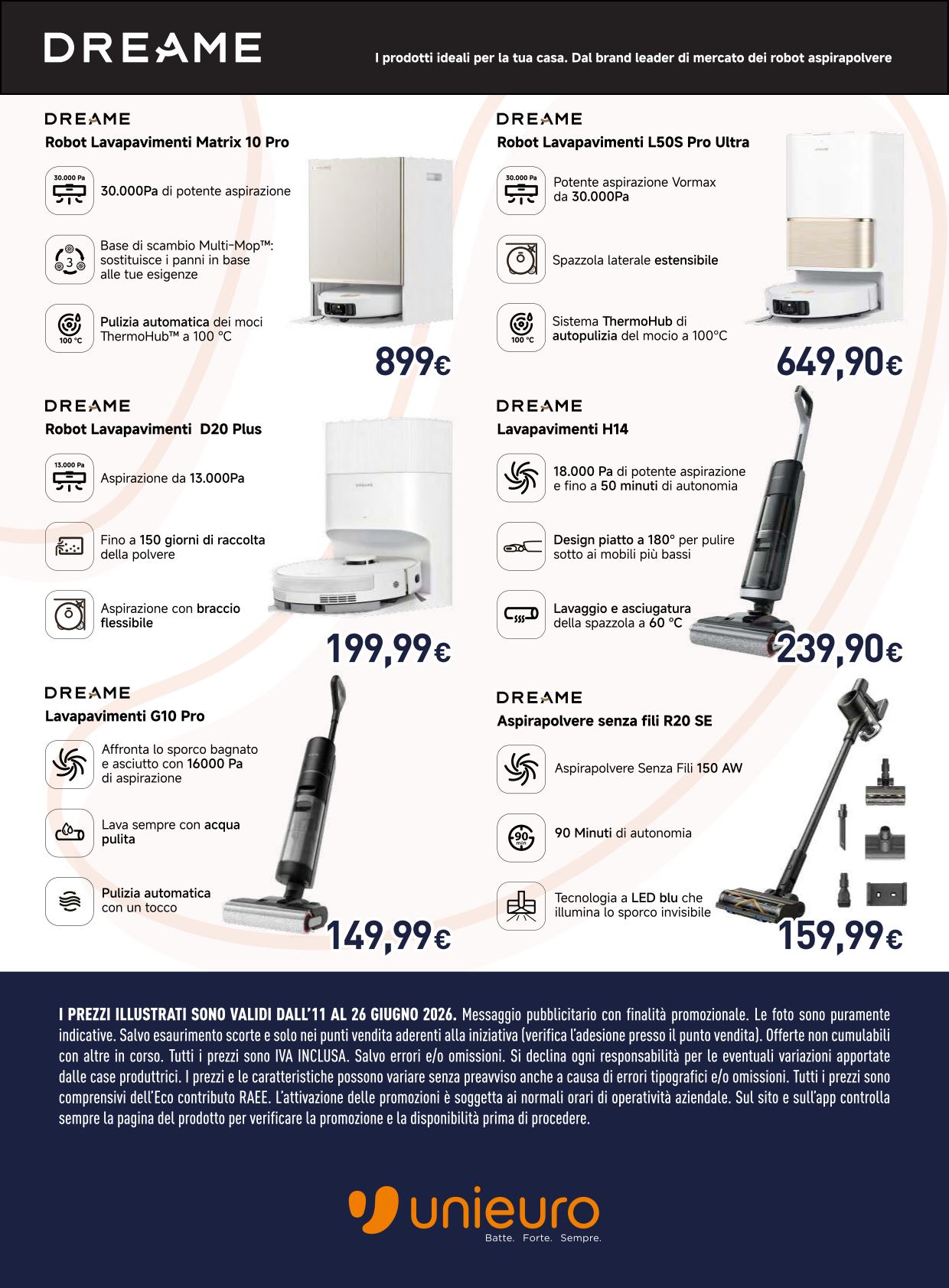 unieuro - Volantino attuale di Unieuro - Speciale piccoli elettrodomestici valido dal giovedì 11/06/2026 al venerdì 26/06/2026 - page: 18