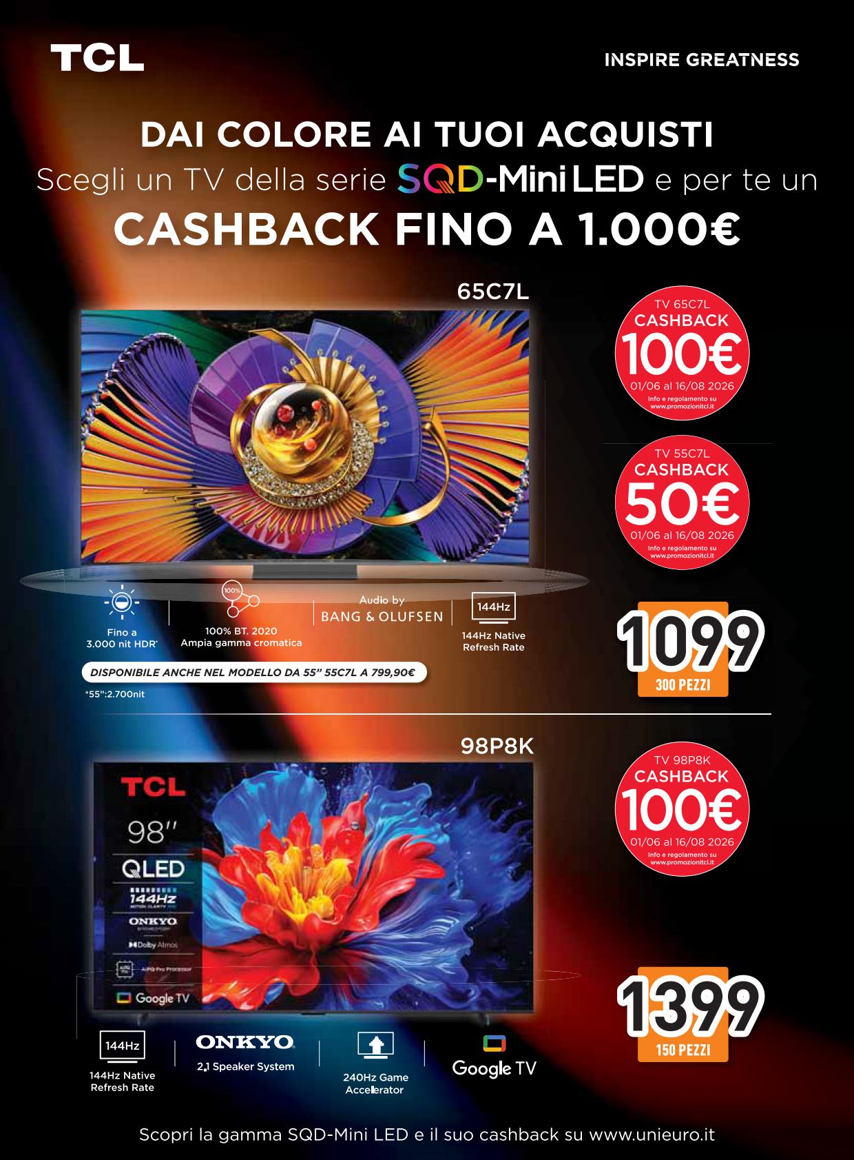unieuro - Volantino attuale di Unieuro - Summer Black Friday valido dal giovedì 11/06/2026 al mercoledì 17/06/2026 - page: 6