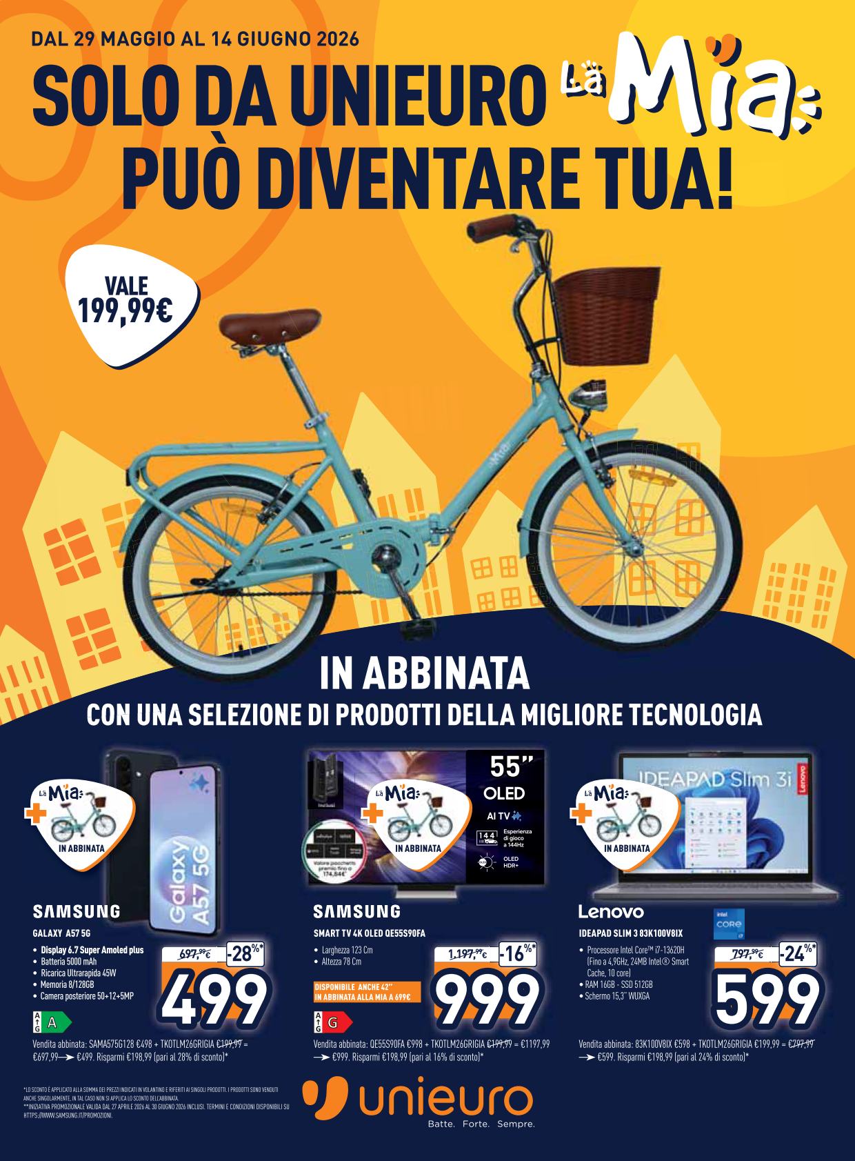 unieuro - Volantino attuale di Unieuro - La Mia valido dal venerdì 29/05/2026 al domenica 14/06/2026 - page: 1