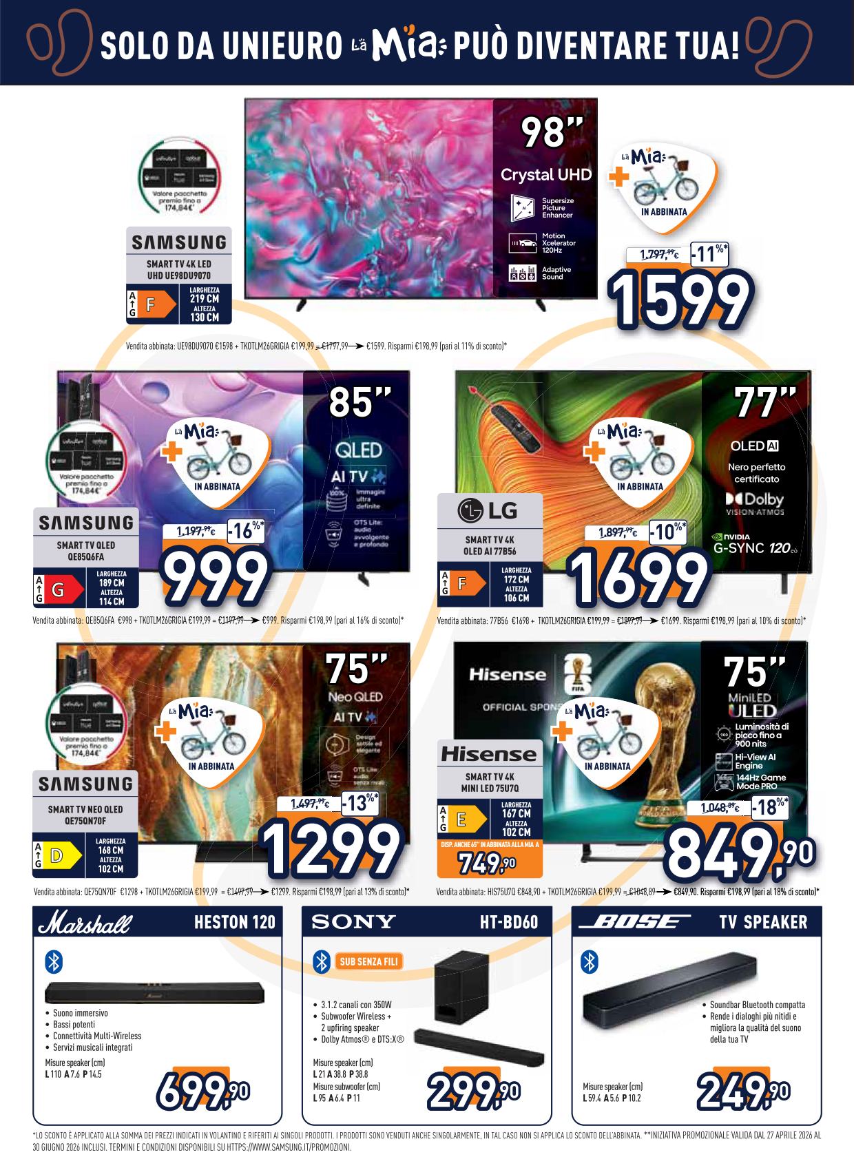 unieuro - Volantino attuale di Unieuro - La Mia valido dal venerdì 29/05/2026 al domenica 14/06/2026 - page: 2